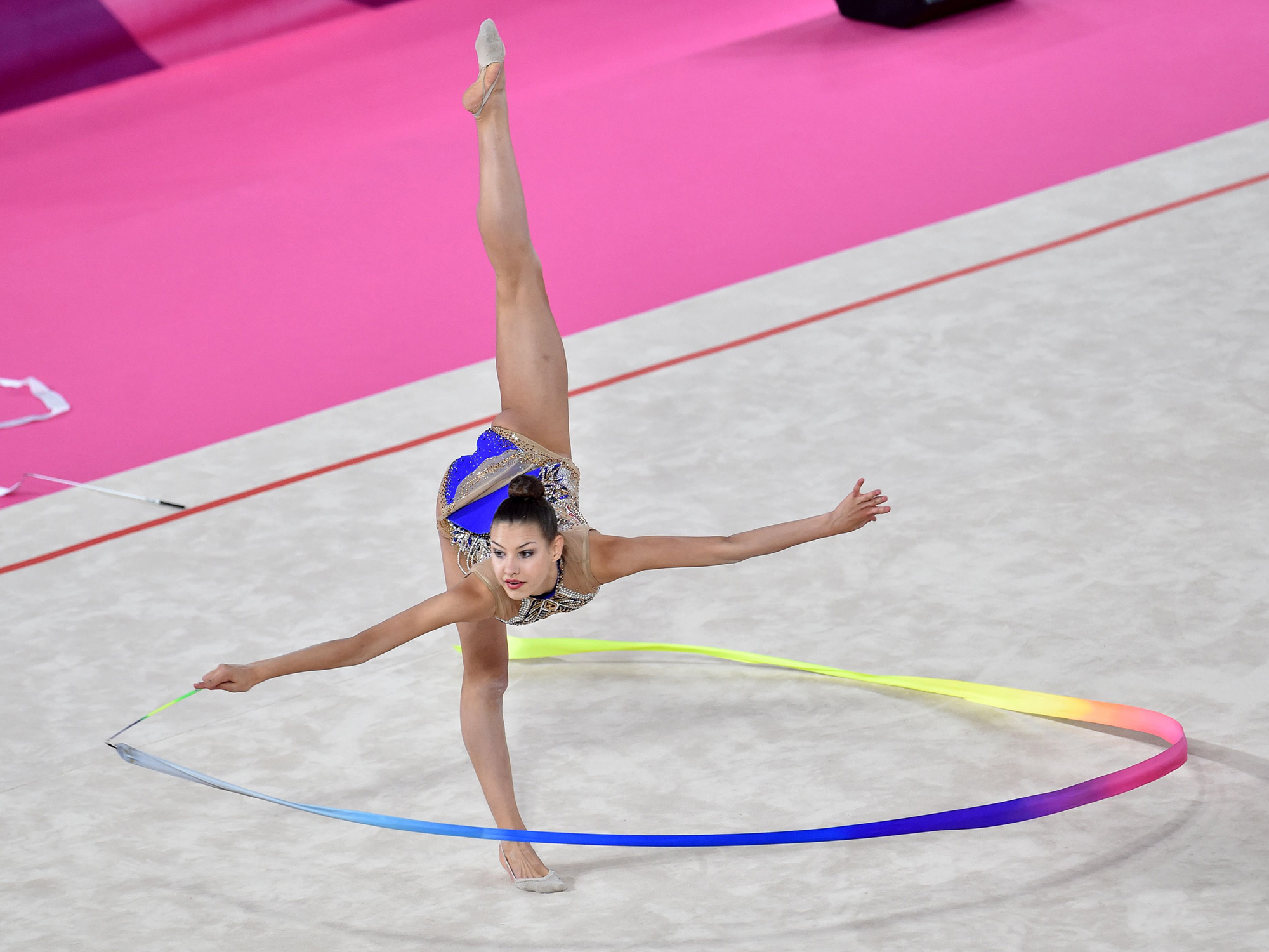 Olympic rhythmic gymnastics, Rising challengers, Competition for Russia, Thrilling performances, 2000x1500 HD Desktop