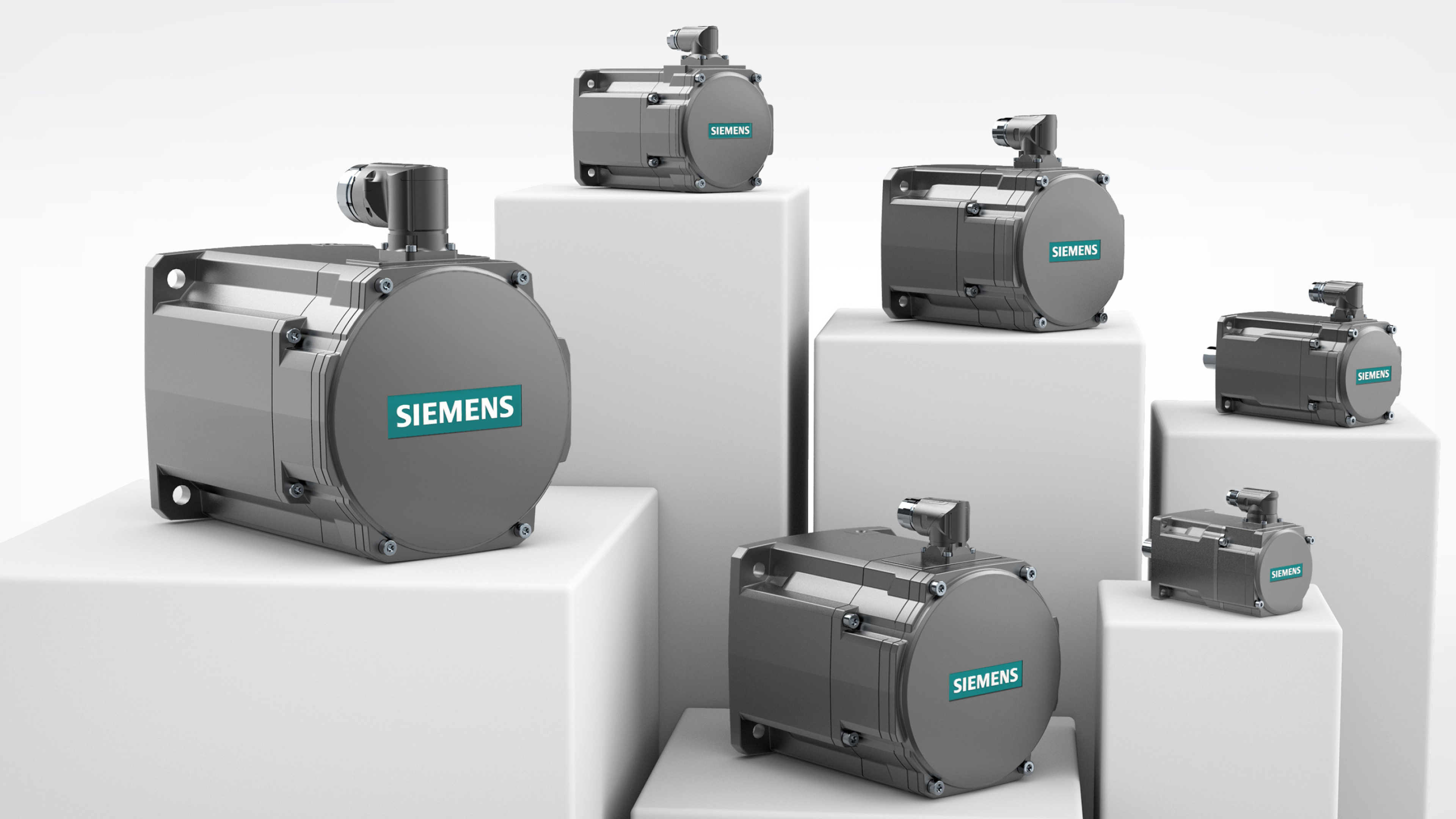 Siemens: Industry solutions, Automation, Industrial design. 3840x2160 4K Background.