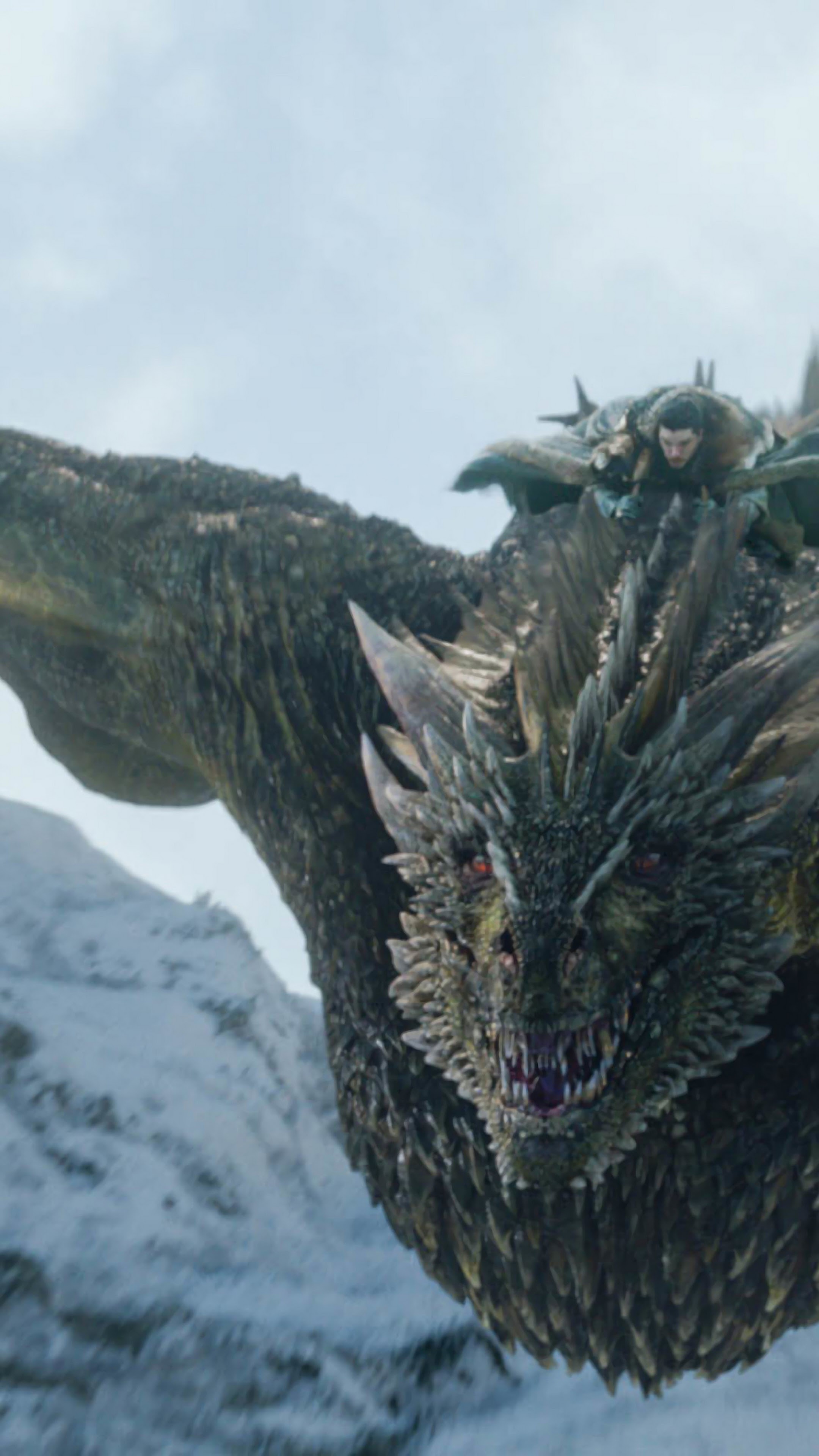 Jon Snow Dragon, Game of Thrones, 4K wallpaper, TV shows, 2160x3840 4K Phone