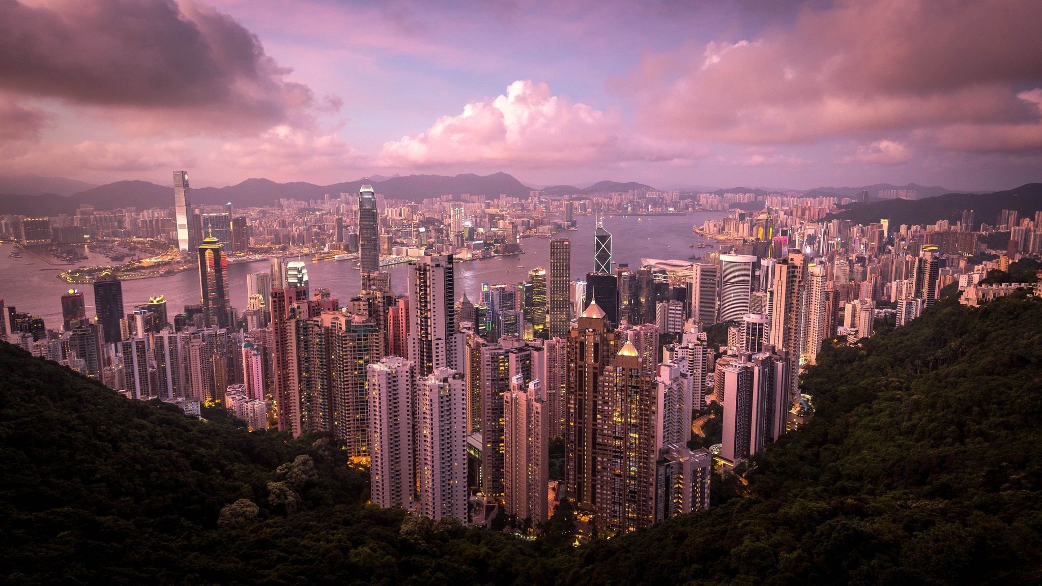Hong Kong, Victoria Peak, 2050x1160 HD Desktop