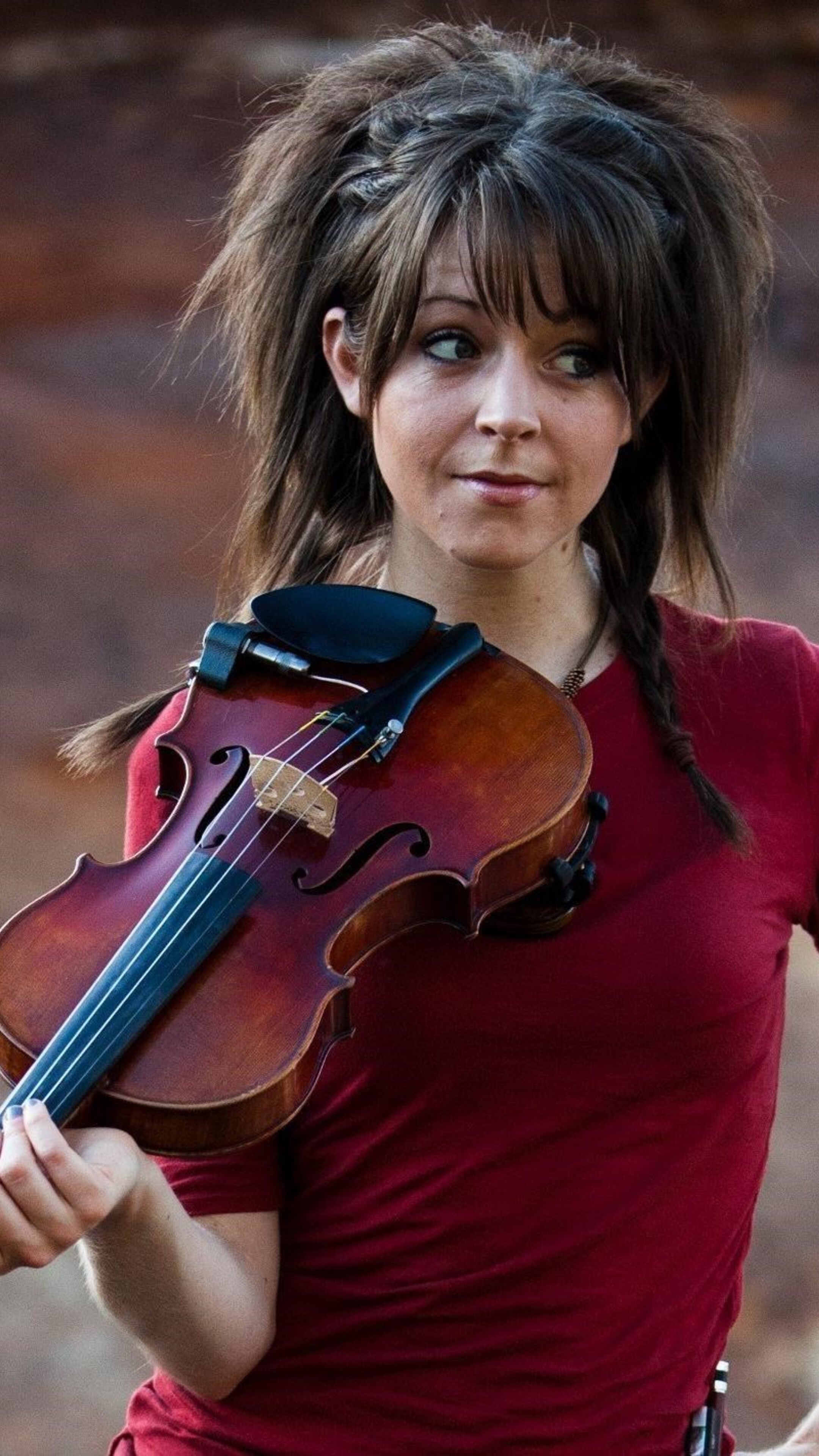 Lindsey Stirling, Violinist on Sony Xperia, HD 4K wallpapers, Impressive backgrounds, 2160x3840 4K Phone