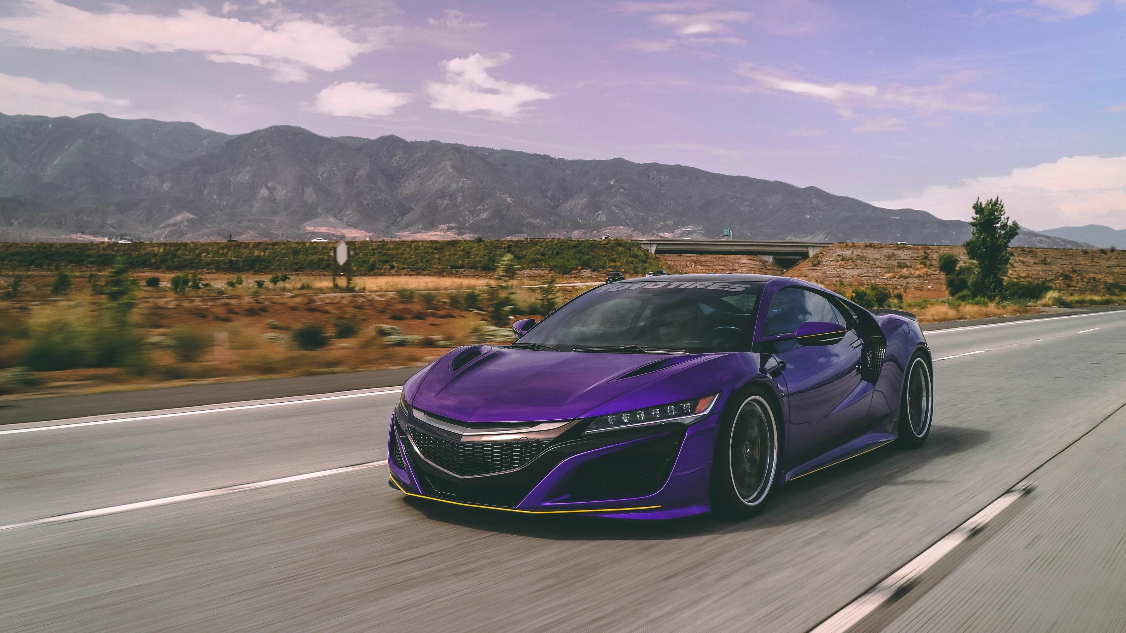 Acura: An upscale automaker known for offering cars with impressive levels of luxury, Supercar. 3840x2160 4K Background.