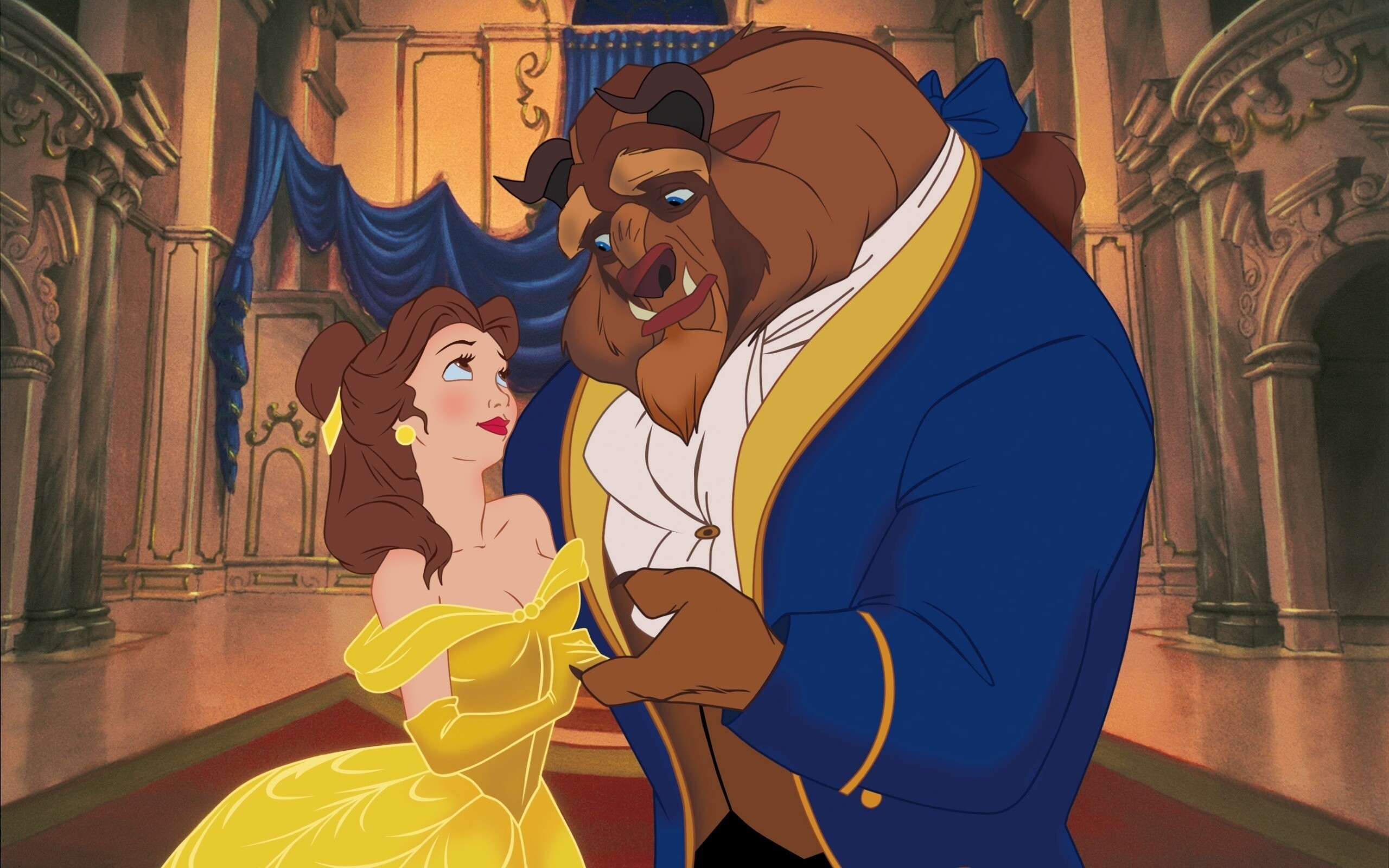 Beauty and the Beast: Belle, A young woman whom the Beast imprisons in his castle in exchange for her father. 2560x1600 HD Background.