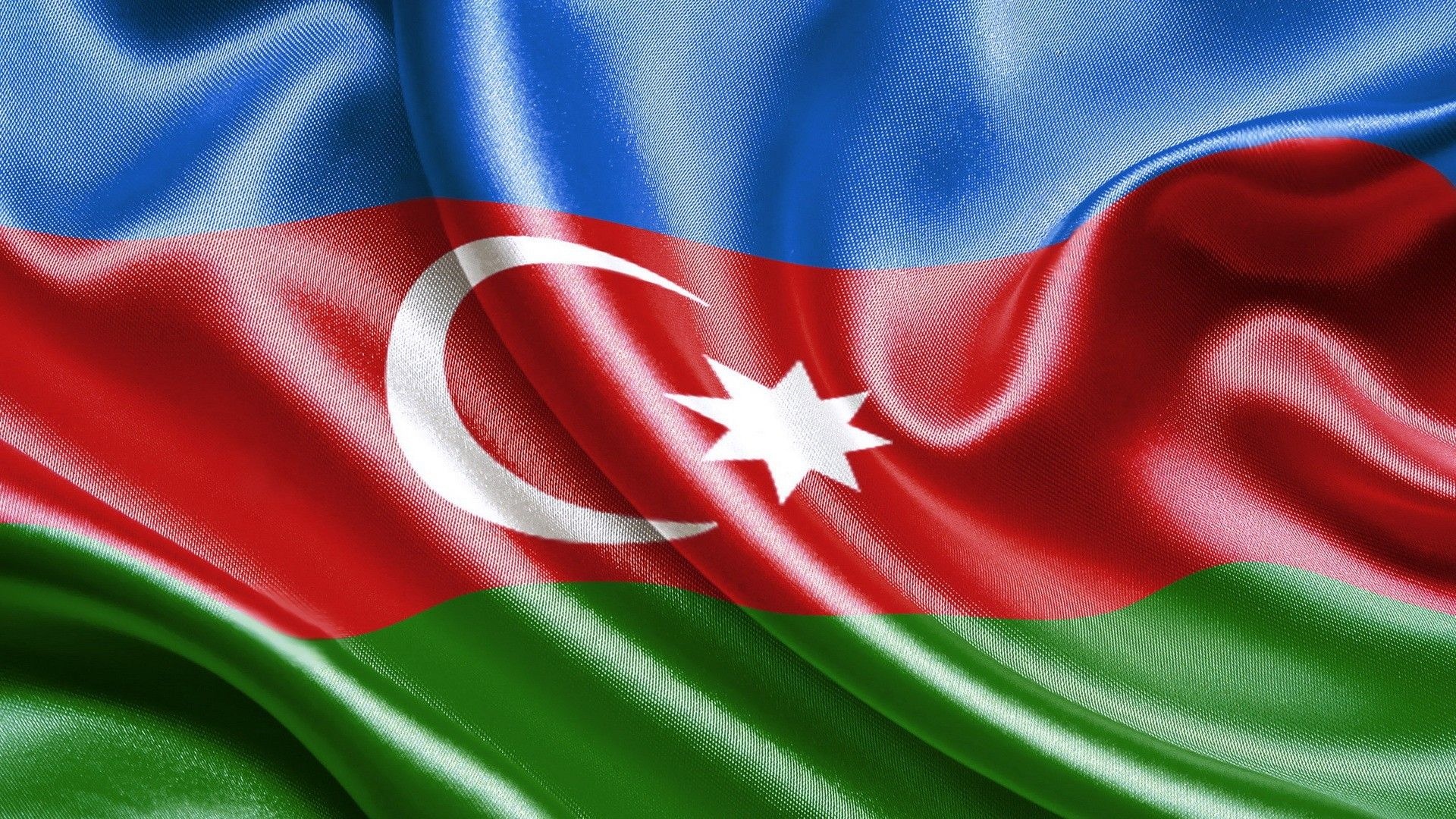 Azerbaijan: Situated on the eastern side of Transcaucasia on the shores of the Caspian Sea. 1920x1080 Full HD Background.