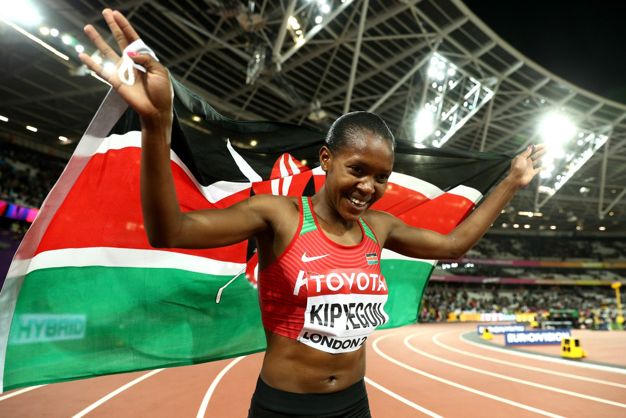Faith Kipyegon, World 1500m title, Olympic crown, World athletics championships, 2050x1370 HD Desktop