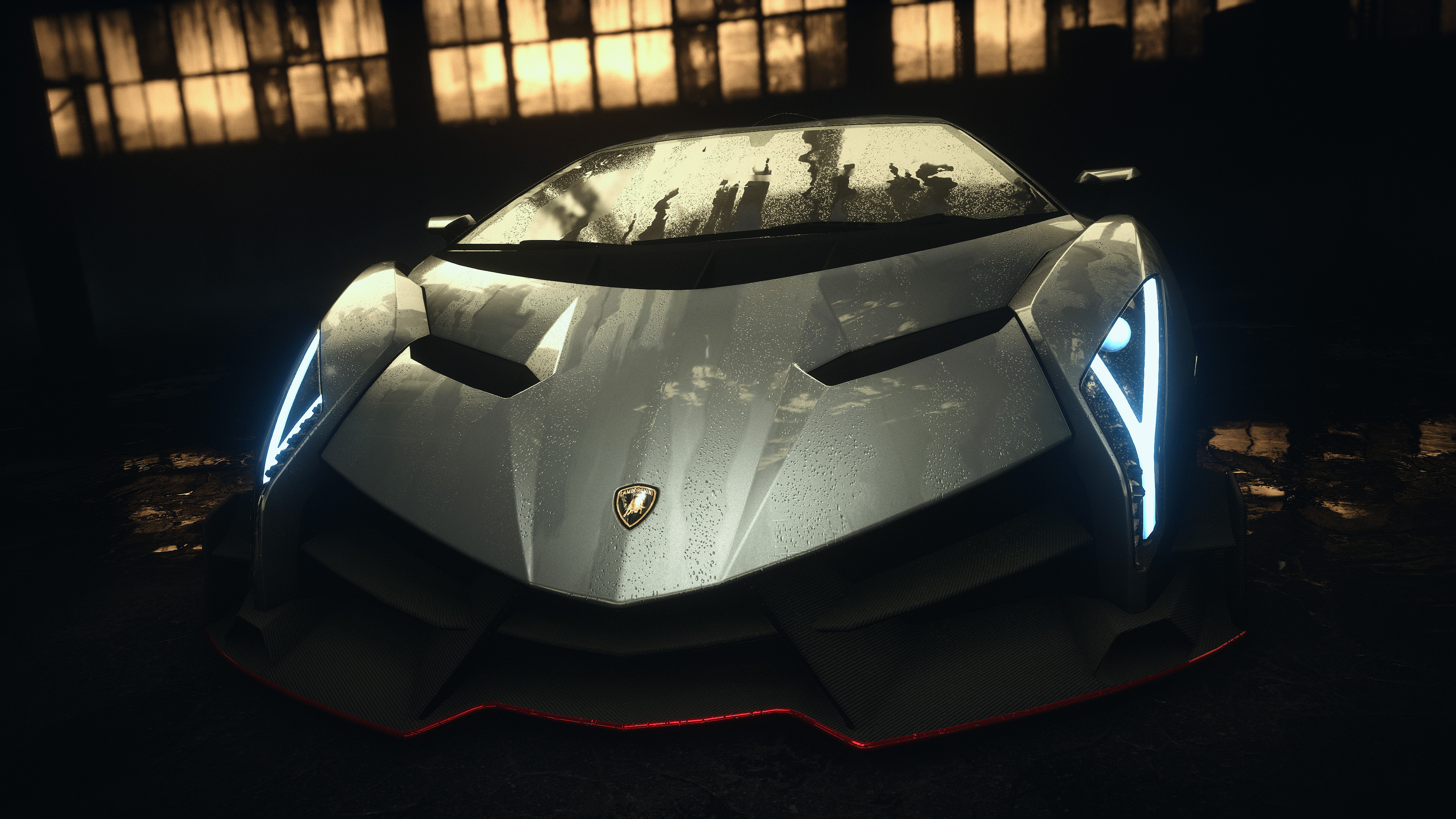 Lamborghini Veneno, 2018 HD gaming wallpapers, Automotive power, Exquisite visuals, 3840x2160 4K Desktop