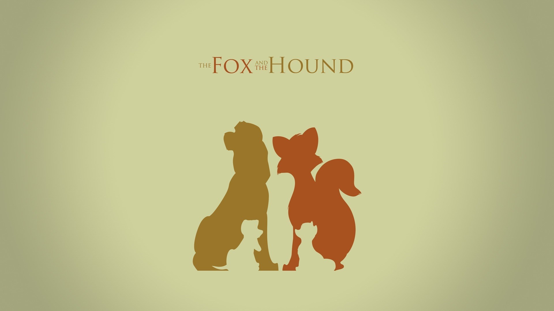 The Fox and the Hound, Artistic wallpaper, Fan-created artwork, Ambience, 1920x1080 Full HD Desktop
