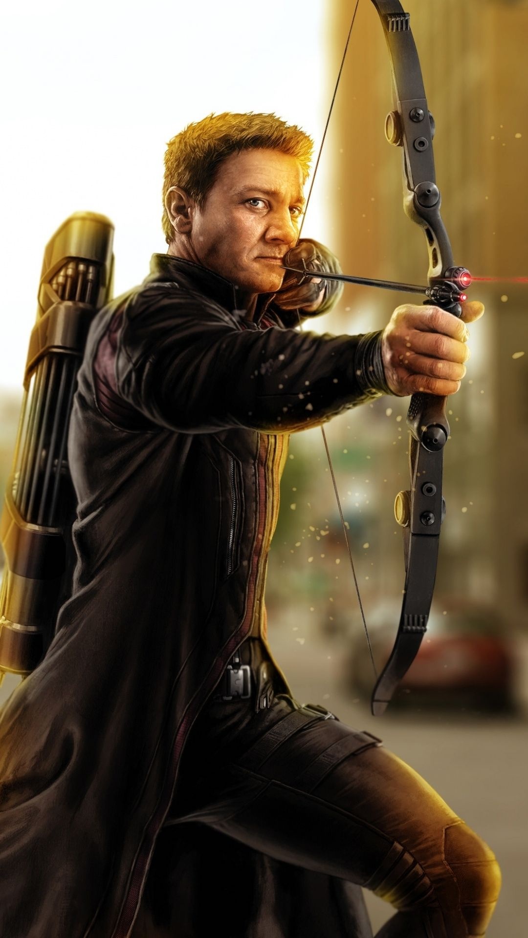 Jeremy Renner, Movies, Archer Hawkeye, Marvel Art, 1080x1920 Full HD Phone