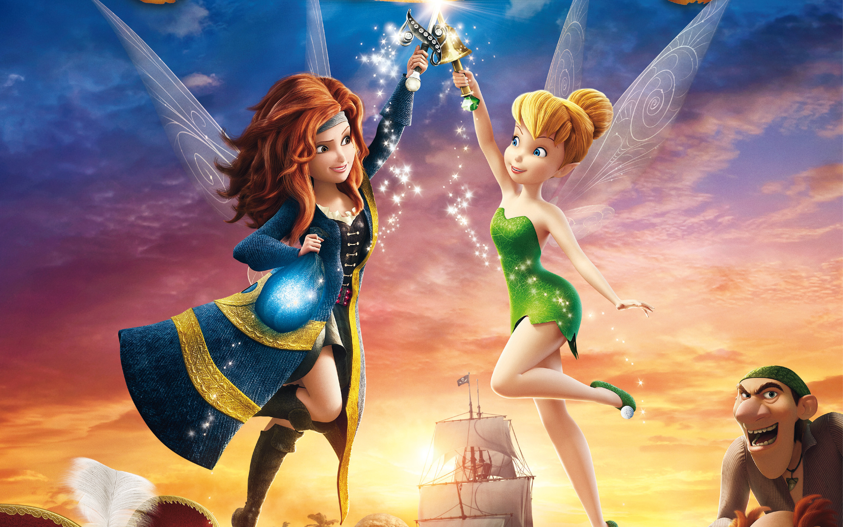 The Pirate Fairy wallpapers, Tinker Bell movie, Animated adventure, Fairyland fantasy, 2880x1800 HD Desktop