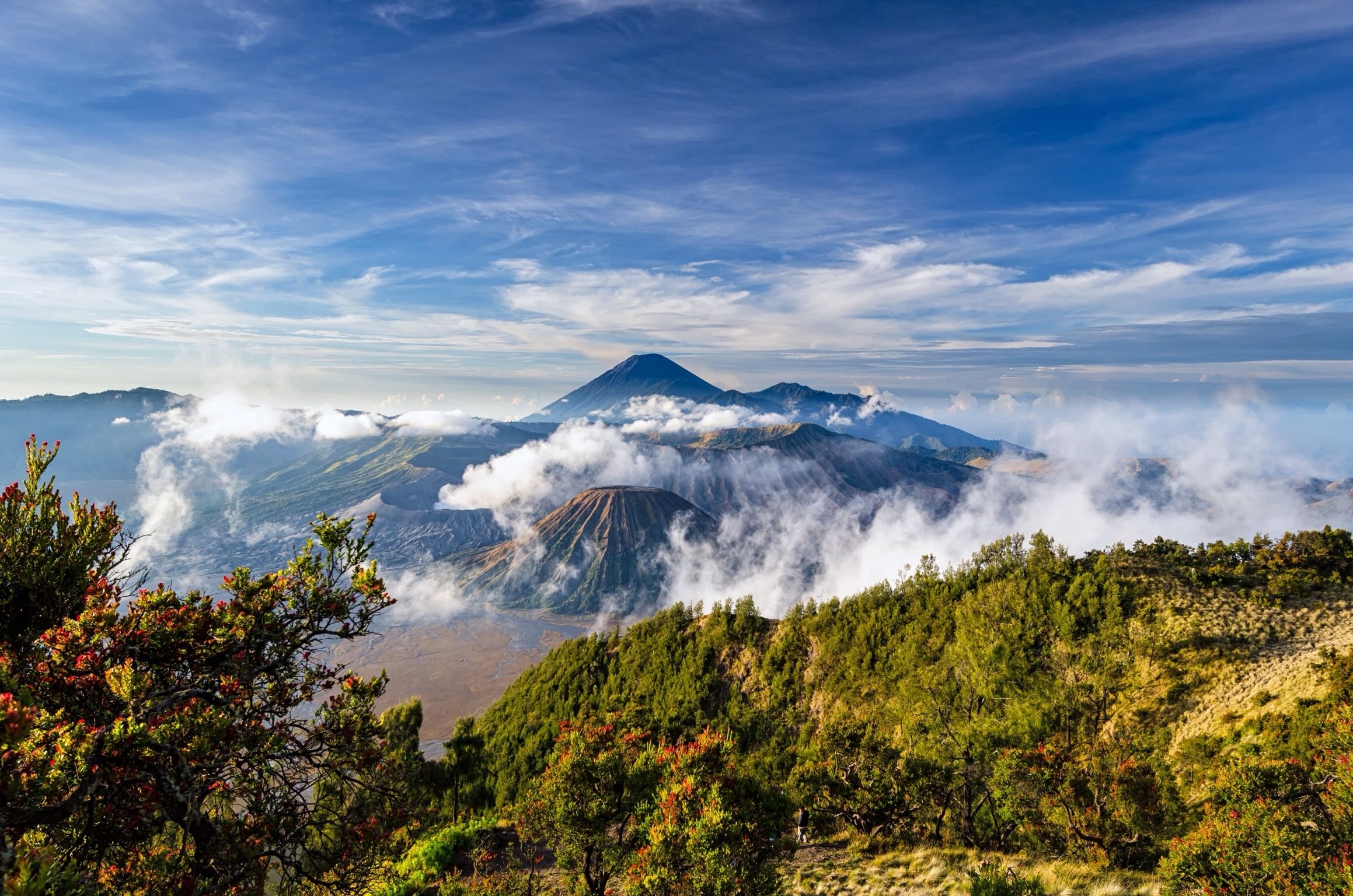 Mount Bromo, Landscape volcano, Java Stratovolcano, Wallpaper, 2320x1540 HD Desktop