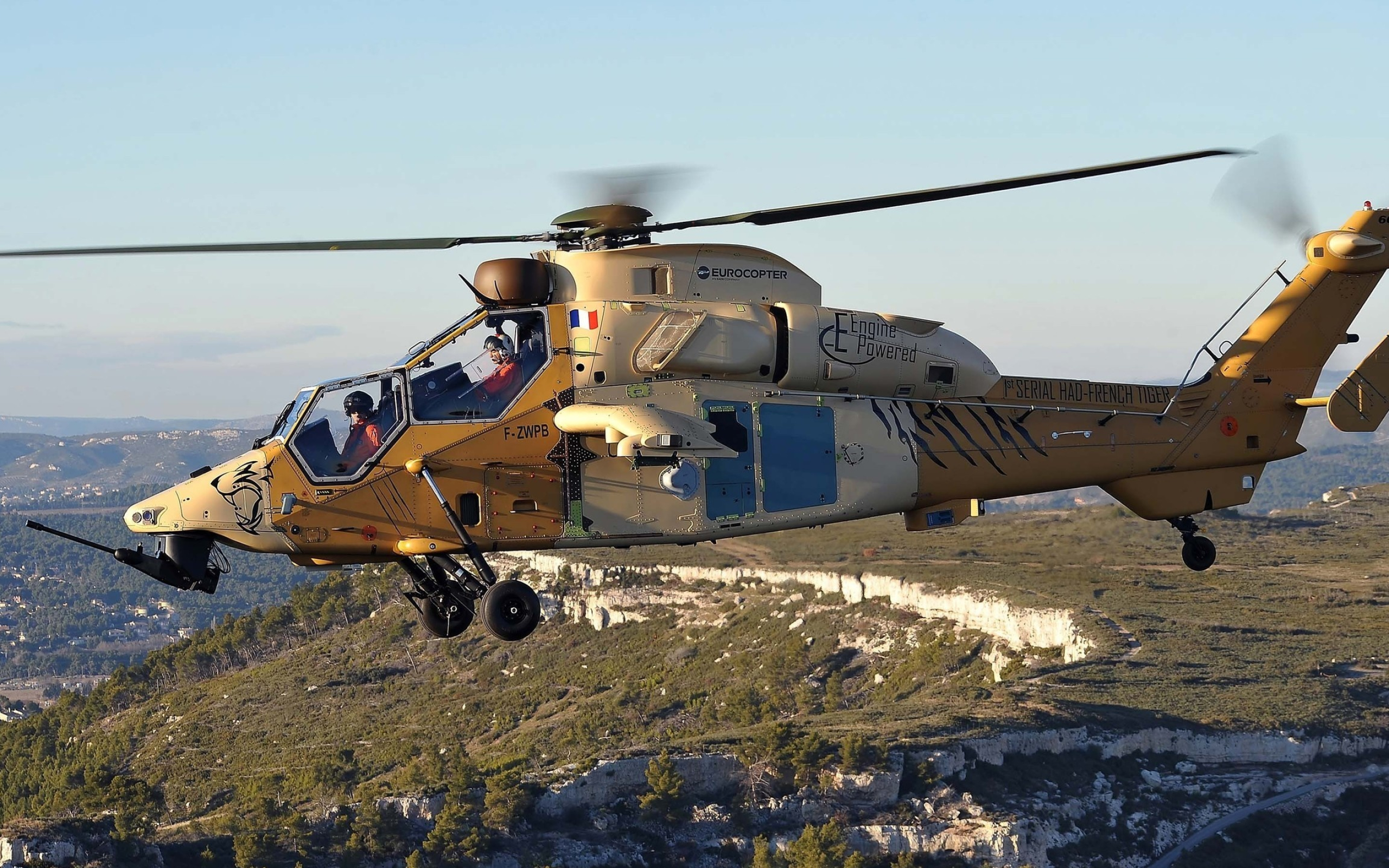 Eurocopter Tiger, Airbus helicopters, Tiger side view, 2560x1600 HD Desktop