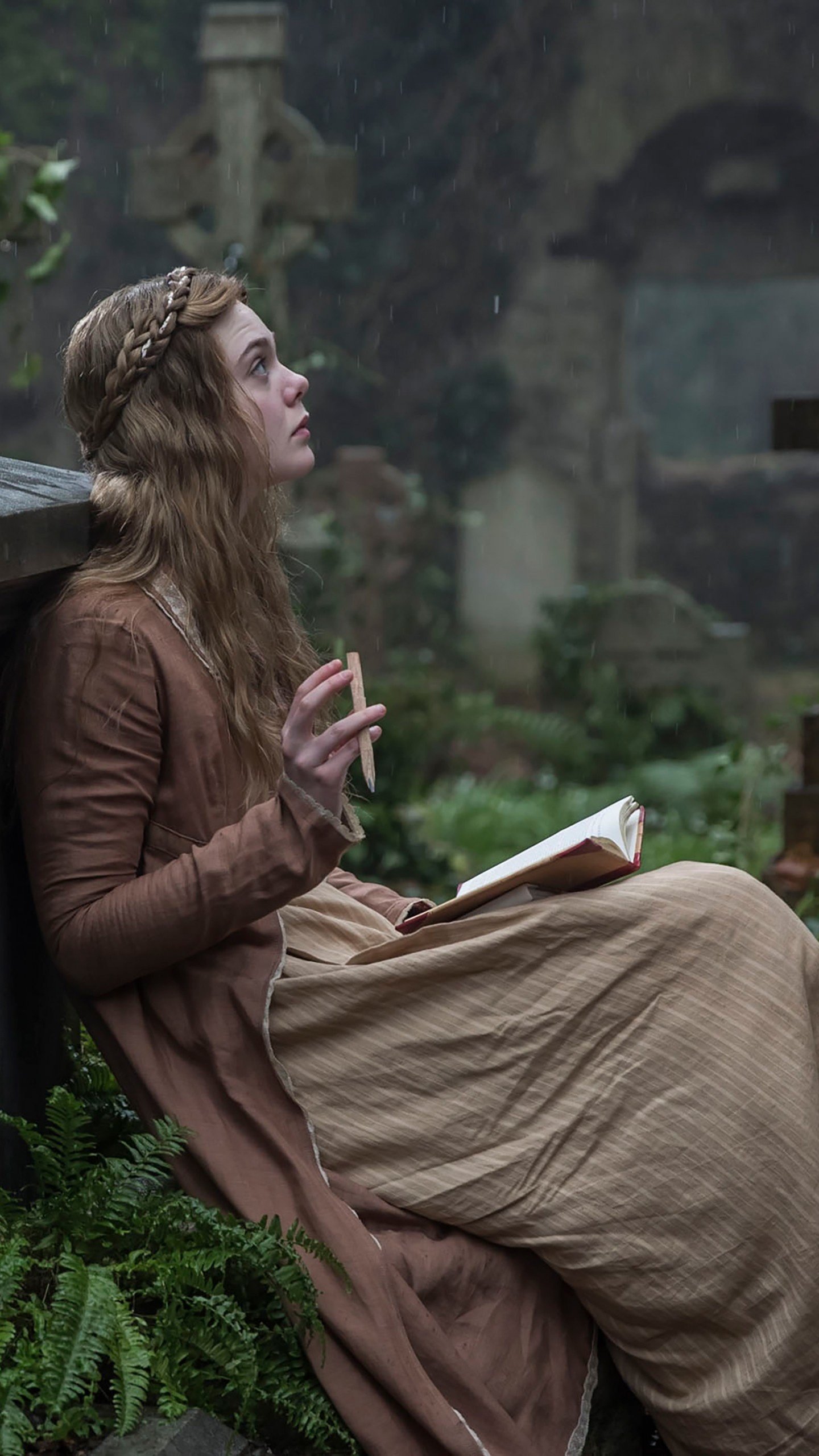 Elle Fanning: Took on the role of Cleo in a 2010 drama film, Somewhere. 1440x2560 HD Background.