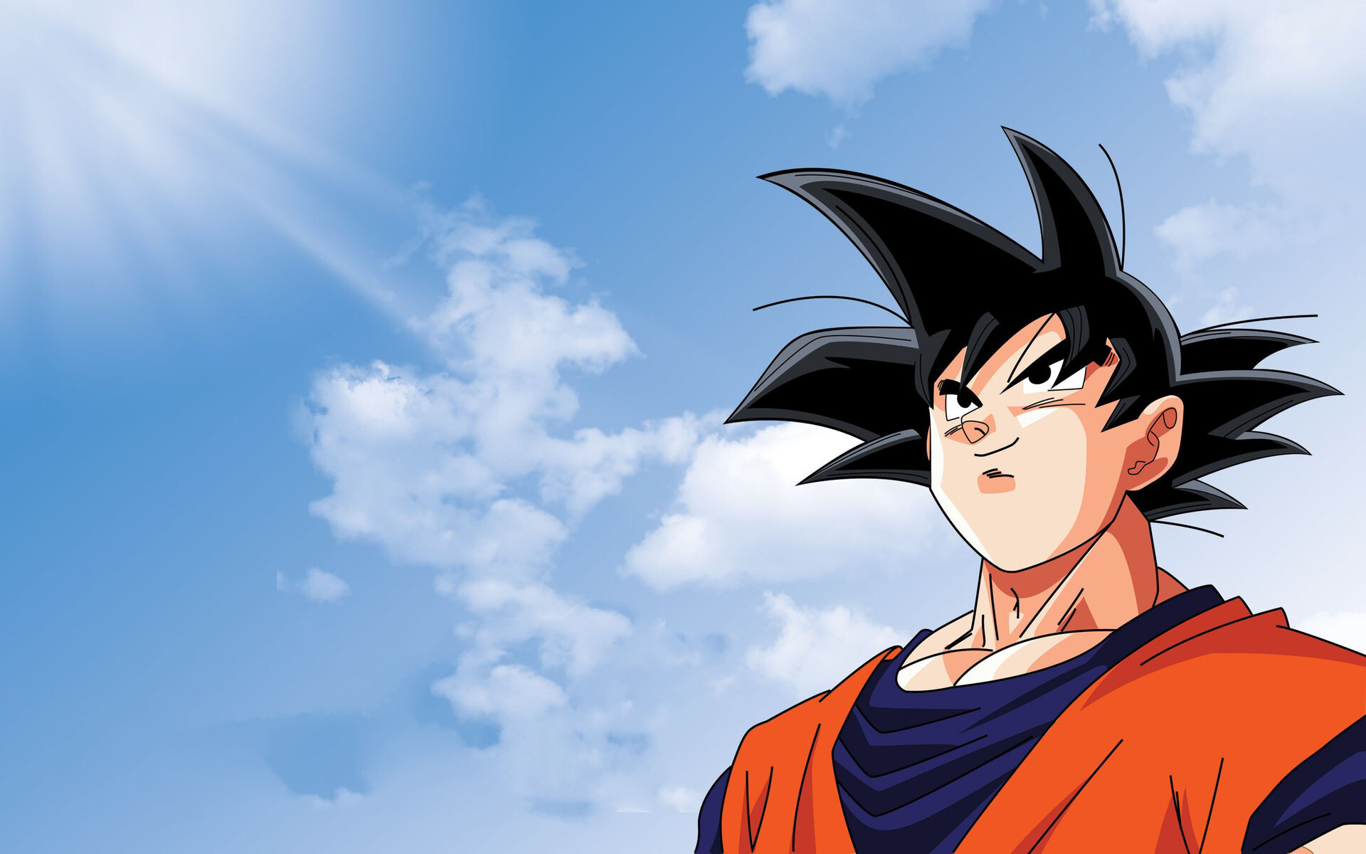 Goku: SS transformation, A boy with superhuman strength, The most powerful character of Japanese anime. 1920x1200 HD Background.