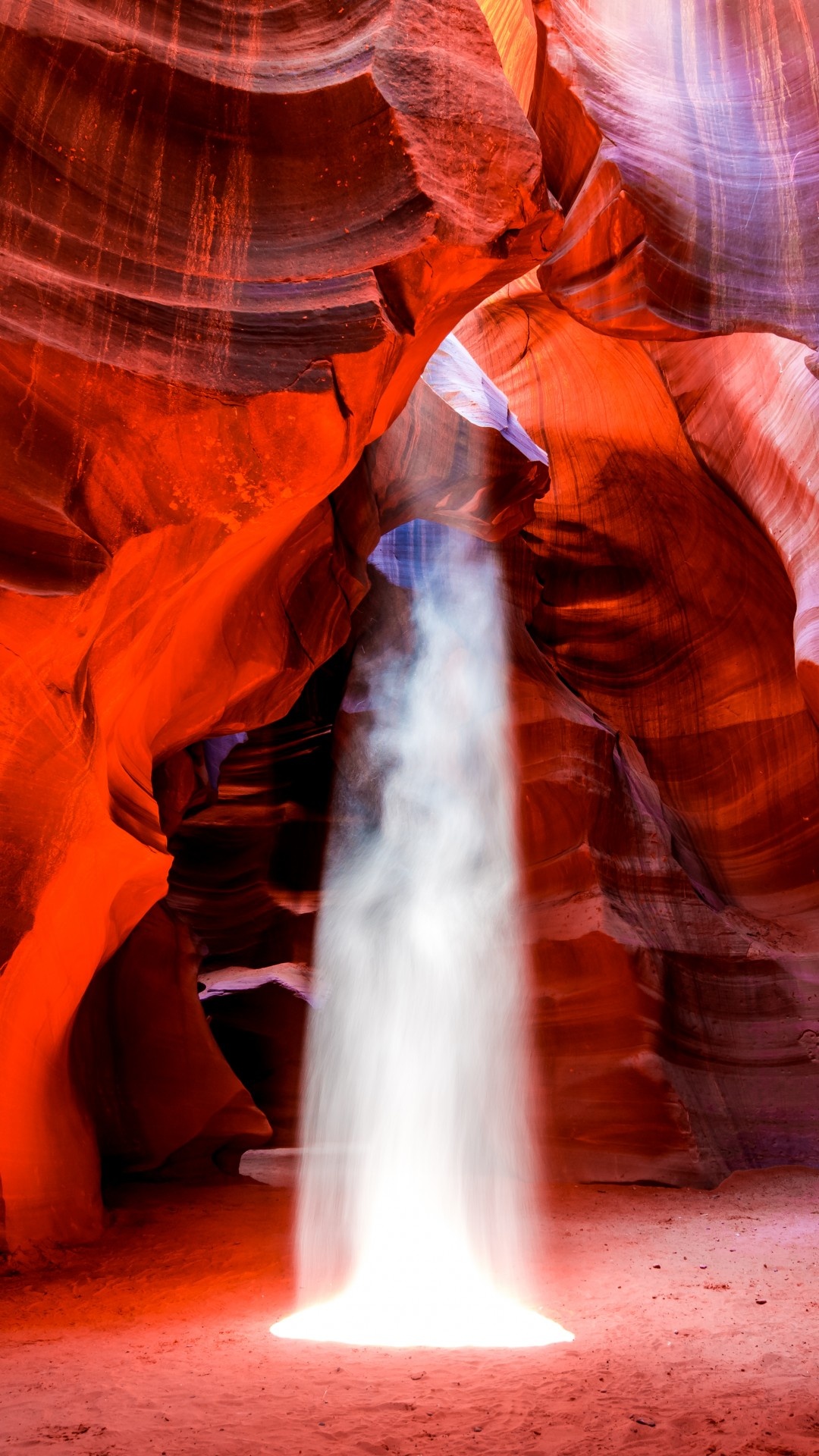 Antelope Canyon 4k, Arizona's beauty, Travel destination, Striking scenery, 1080x1920 Full HD Phone