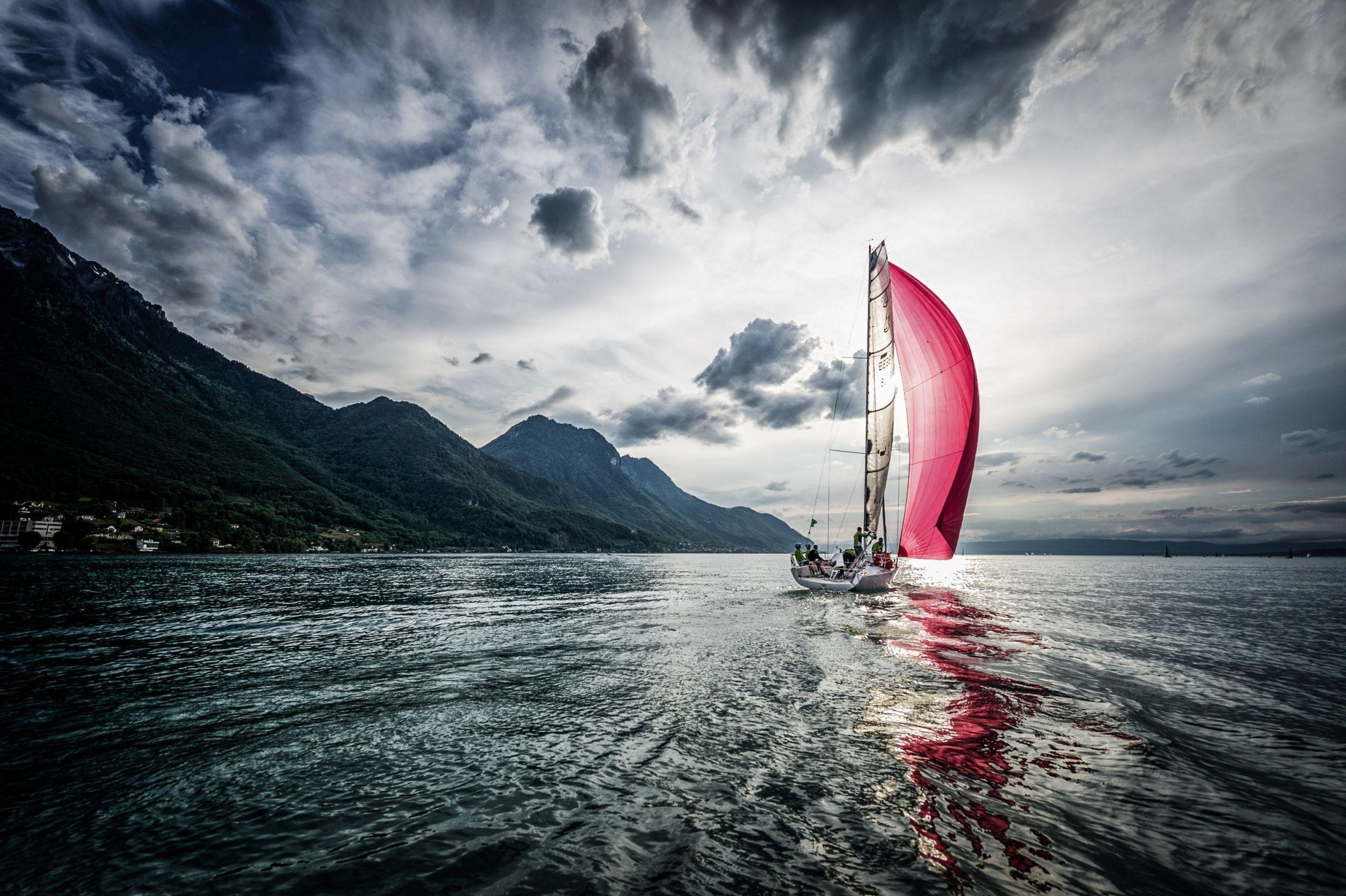 Sailing: A discipline in which athletes compete on vessels propelled by the force of air. 2500x1670 HD Wallpaper.