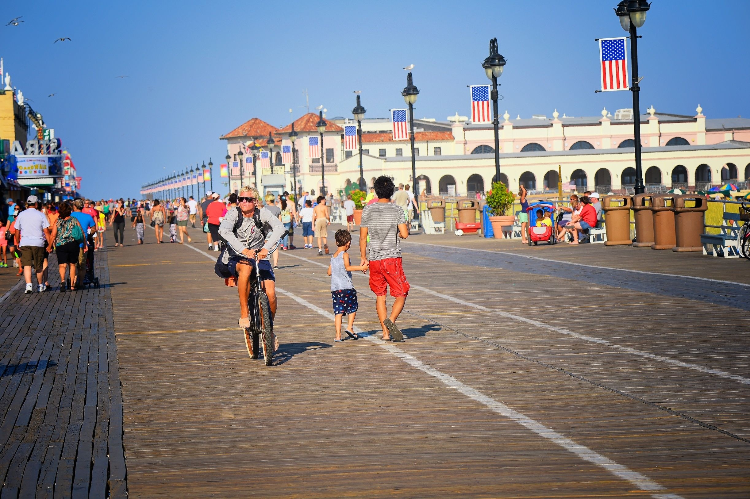 Cape May Point, Ocean City boardwalk, Jersey coast, Serene beach, 2450x1630 HD Desktop