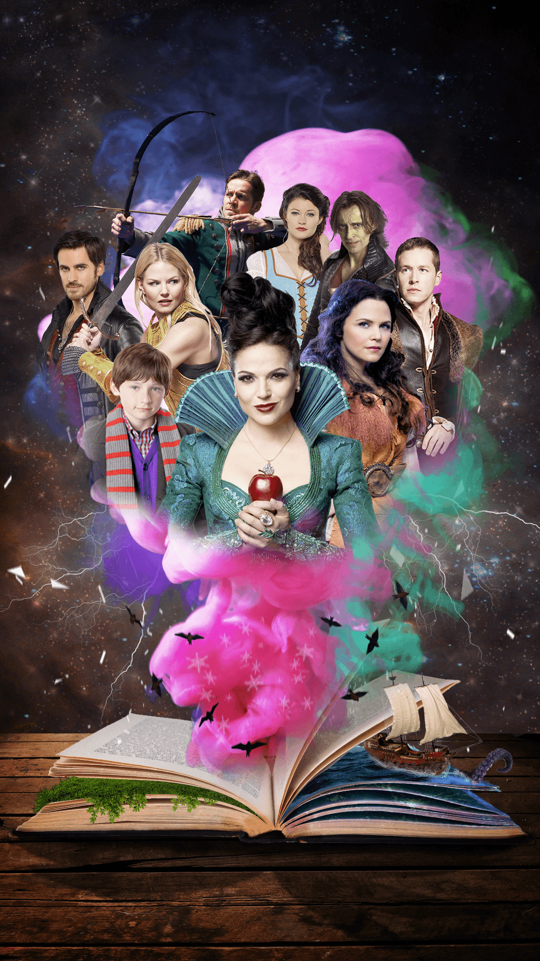 Once Upon a Time TV series, iPhone wallpapers, Stylish backgrounds, Fantasy charm, 1090x1940 HD Phone
