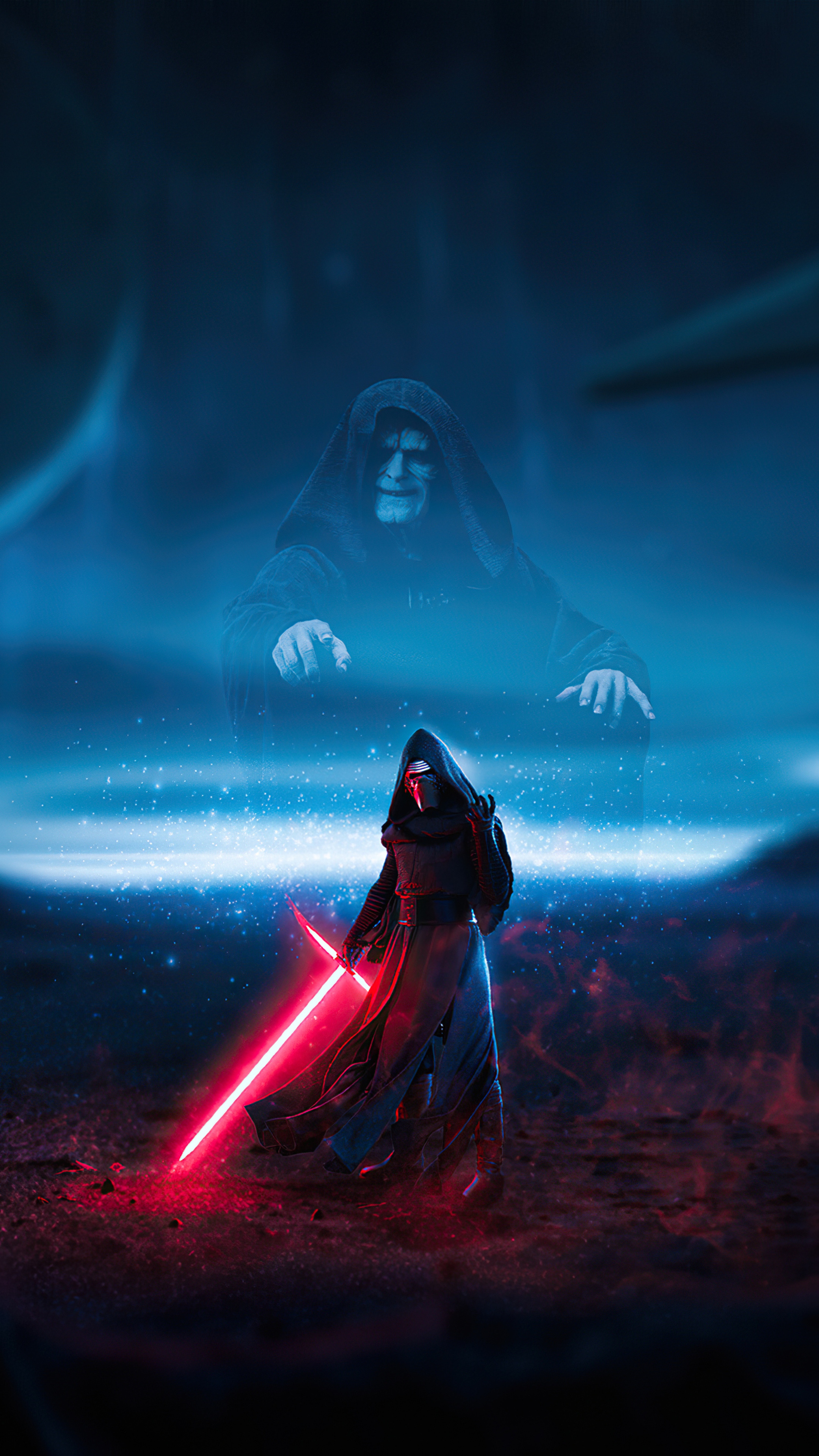 Sith: Kylo Ren, A dark warrior strong with the Force. 2160x3840 4K Wallpaper.