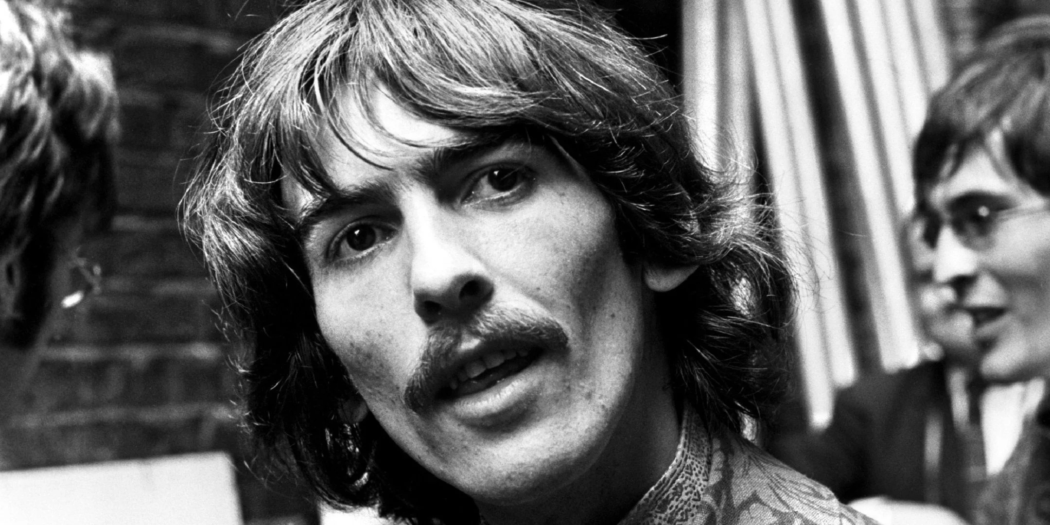 George Harrison wallpapers, Backgrounds, Music icon, Rock and roll legend, 2160x1080 Dual Screen Desktop