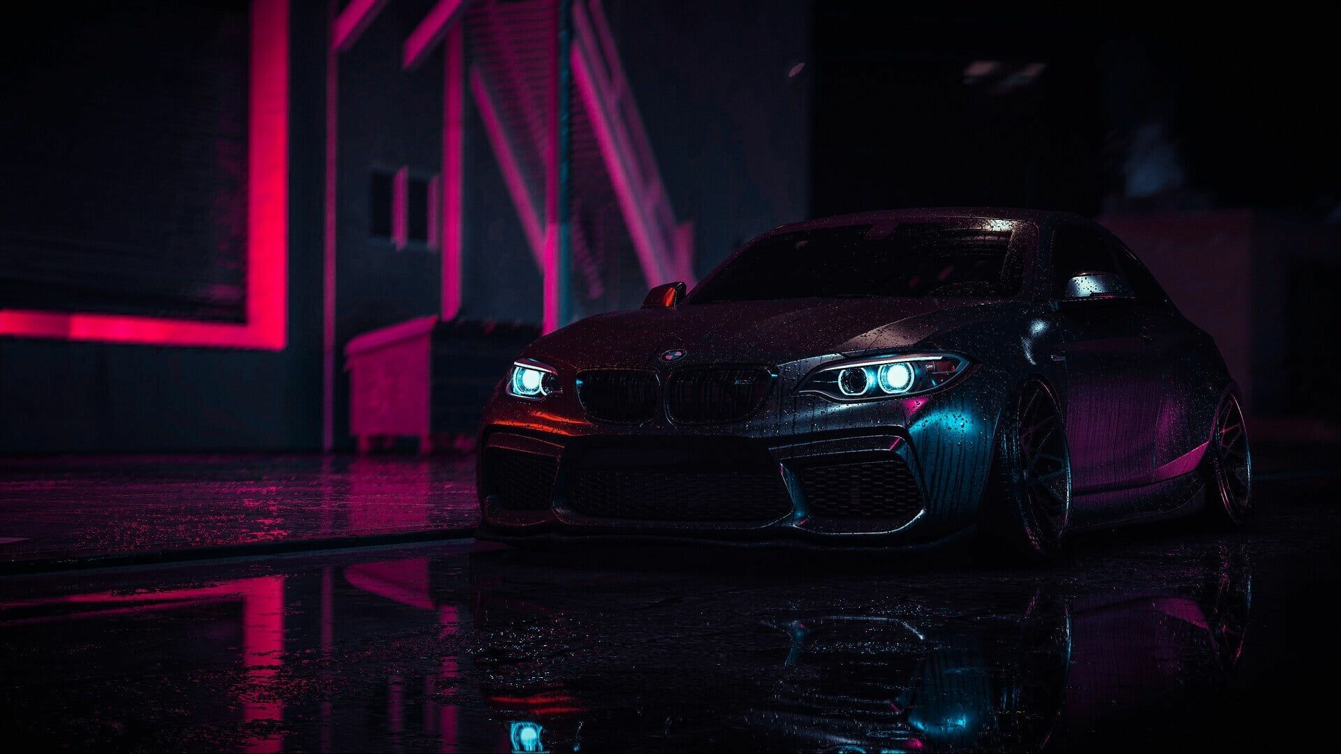 BMW: Considered one of the world's best automobiles, Known for technology and style. 1920x1080 Full HD Background.