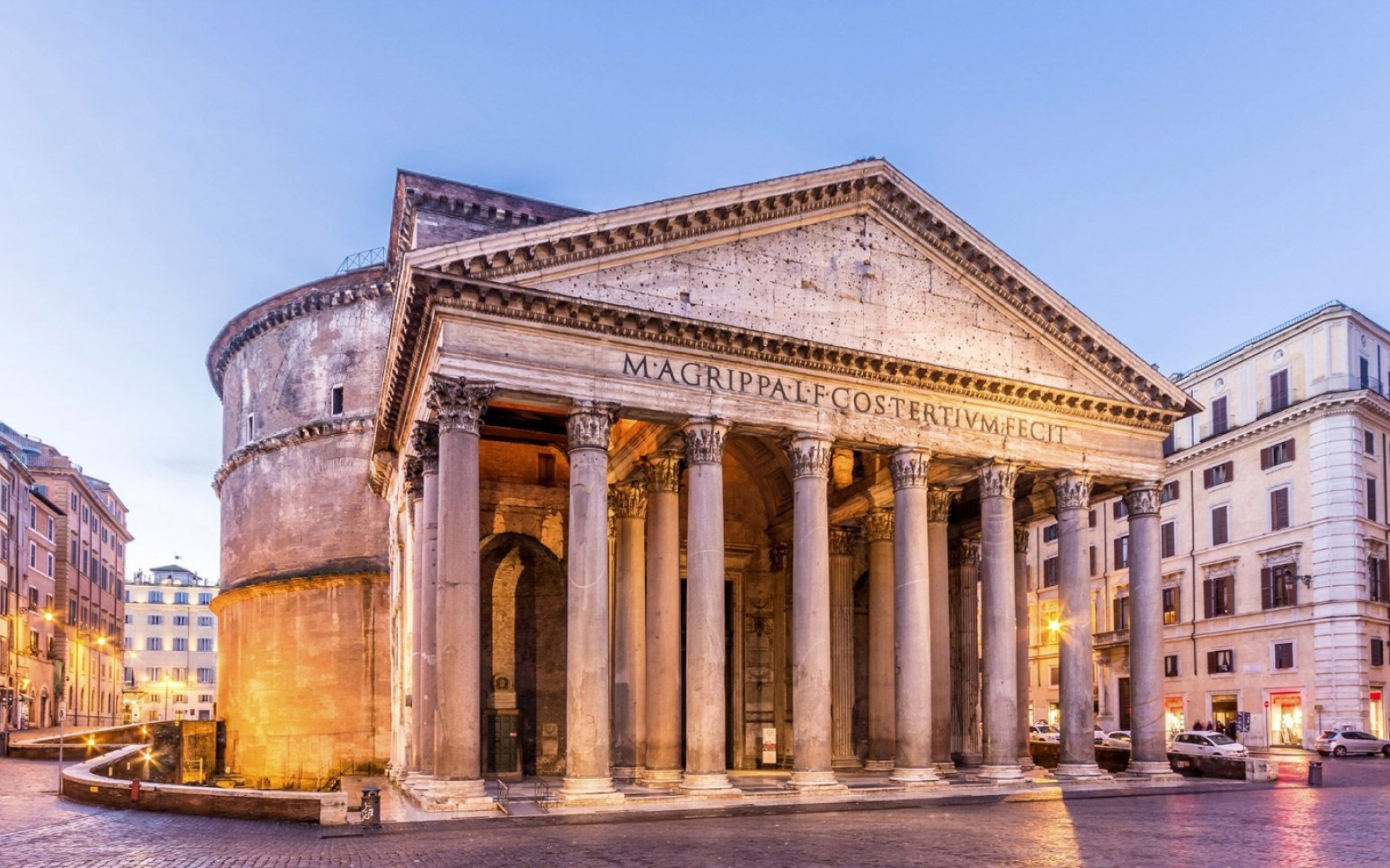 Pantheon architectural marvel, Iconic Roman structure, Roman Empire, Classical history, 1920x1200 HD Desktop