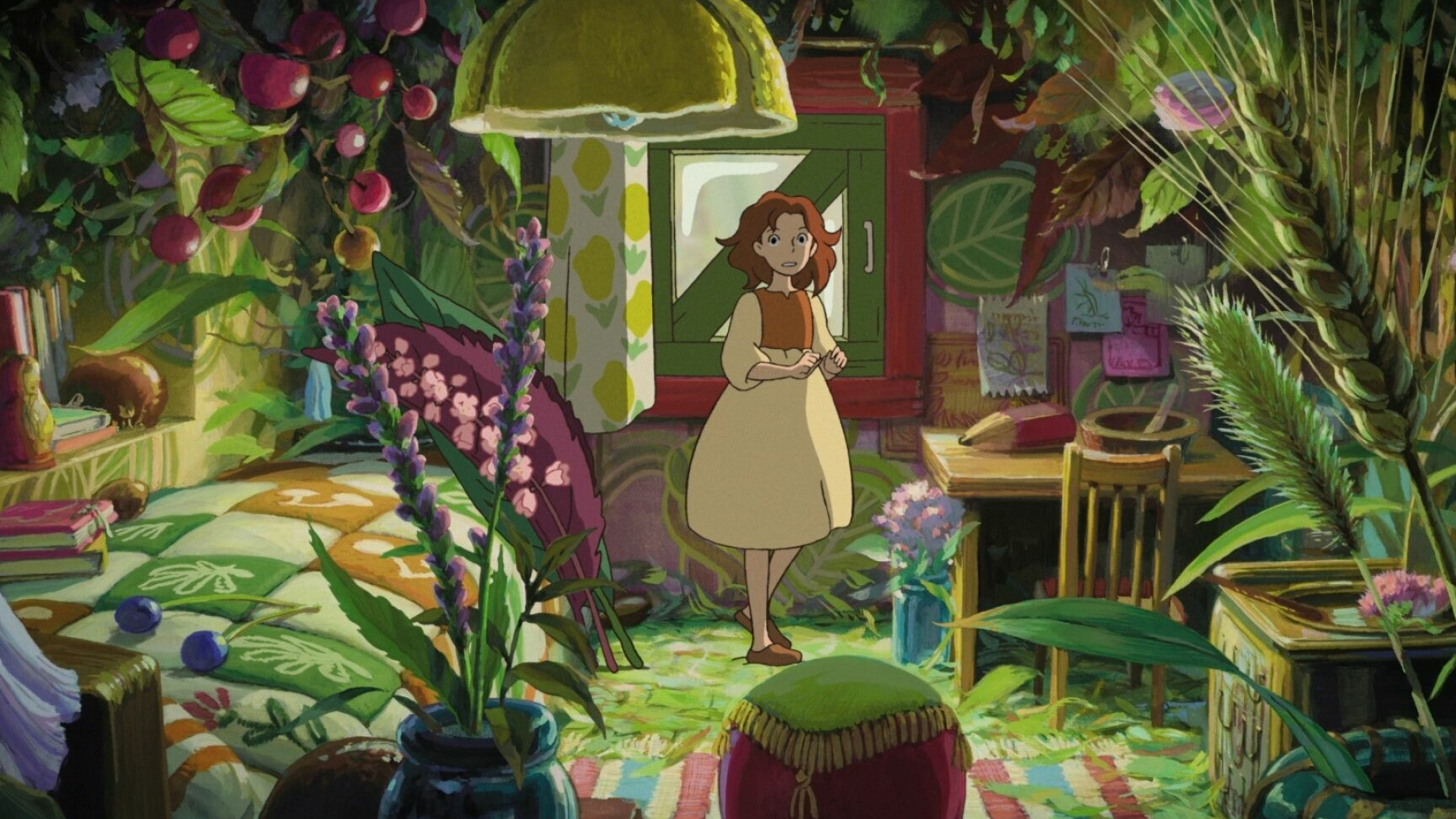 The Secret World of Arrietty: The Clock family, Four-inch-tall people who live anonymously in another family's residence, borrowing simple items to make their home. 1920x1080 Full HD Wallpaper.