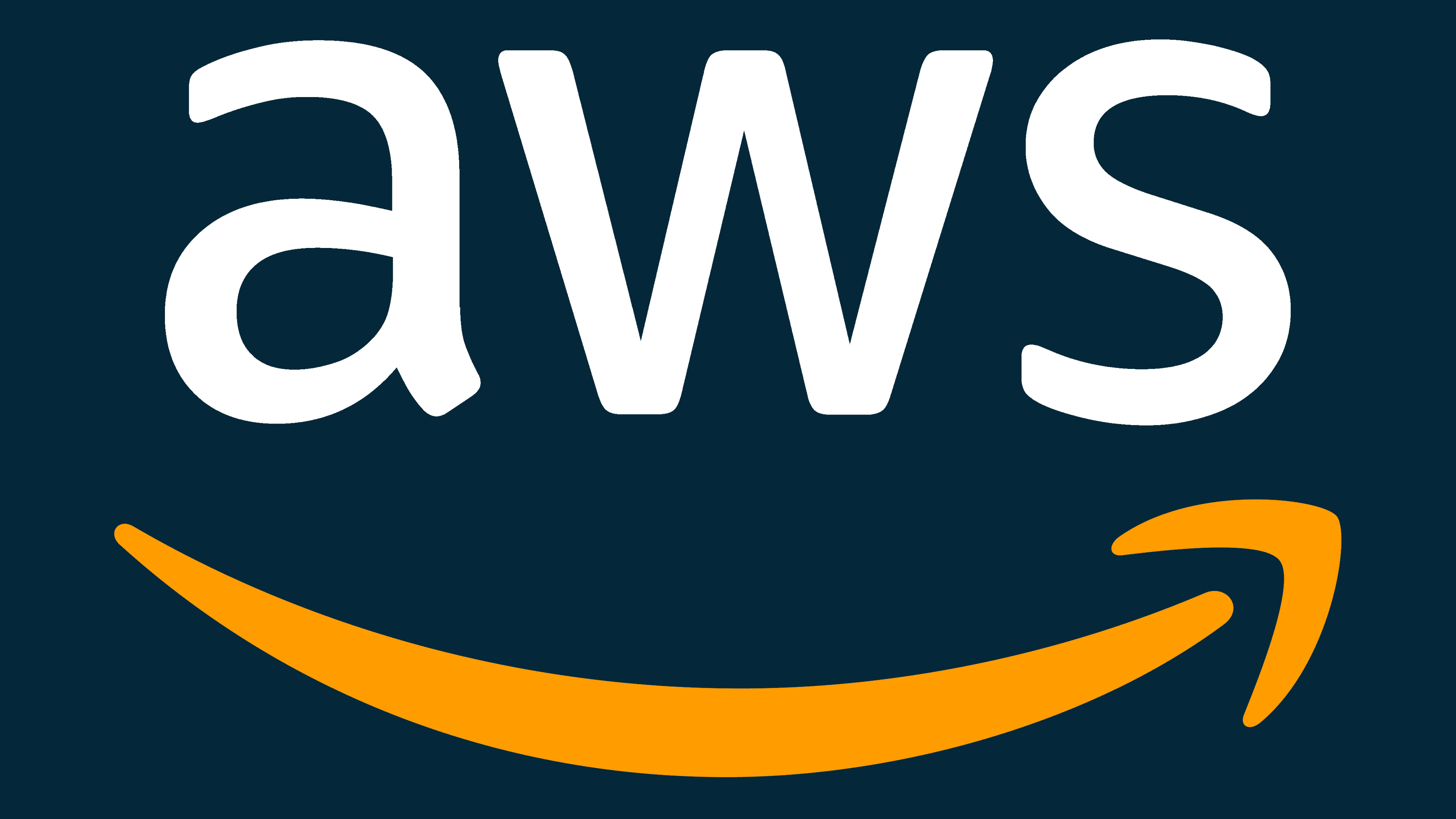 Amazon: Web Services logo, A subsidiary of Amazon that provides on-demand cloud computing platforms. 3840x2160 4K Wallpaper.