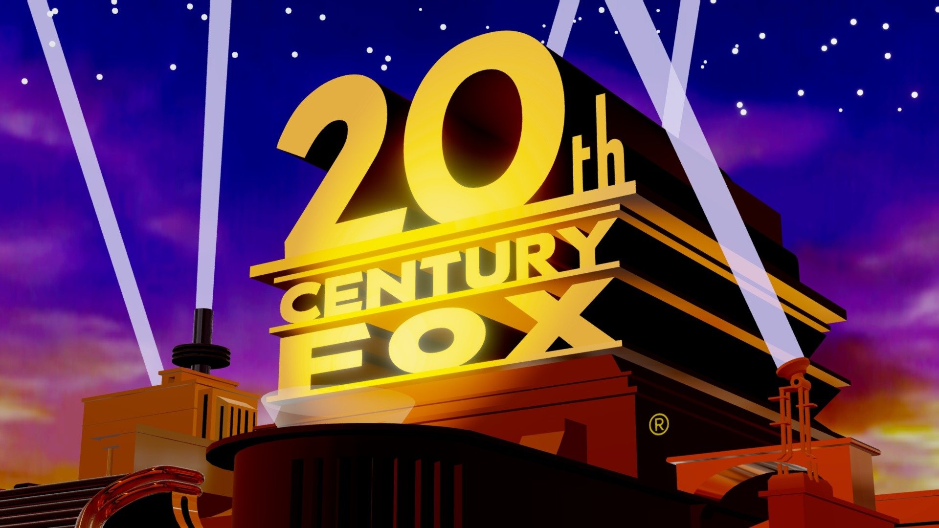 20th Century Fox 1994-2010, 3D model, Digital recreation, Fan tribute, 1920x1080 Full HD Desktop