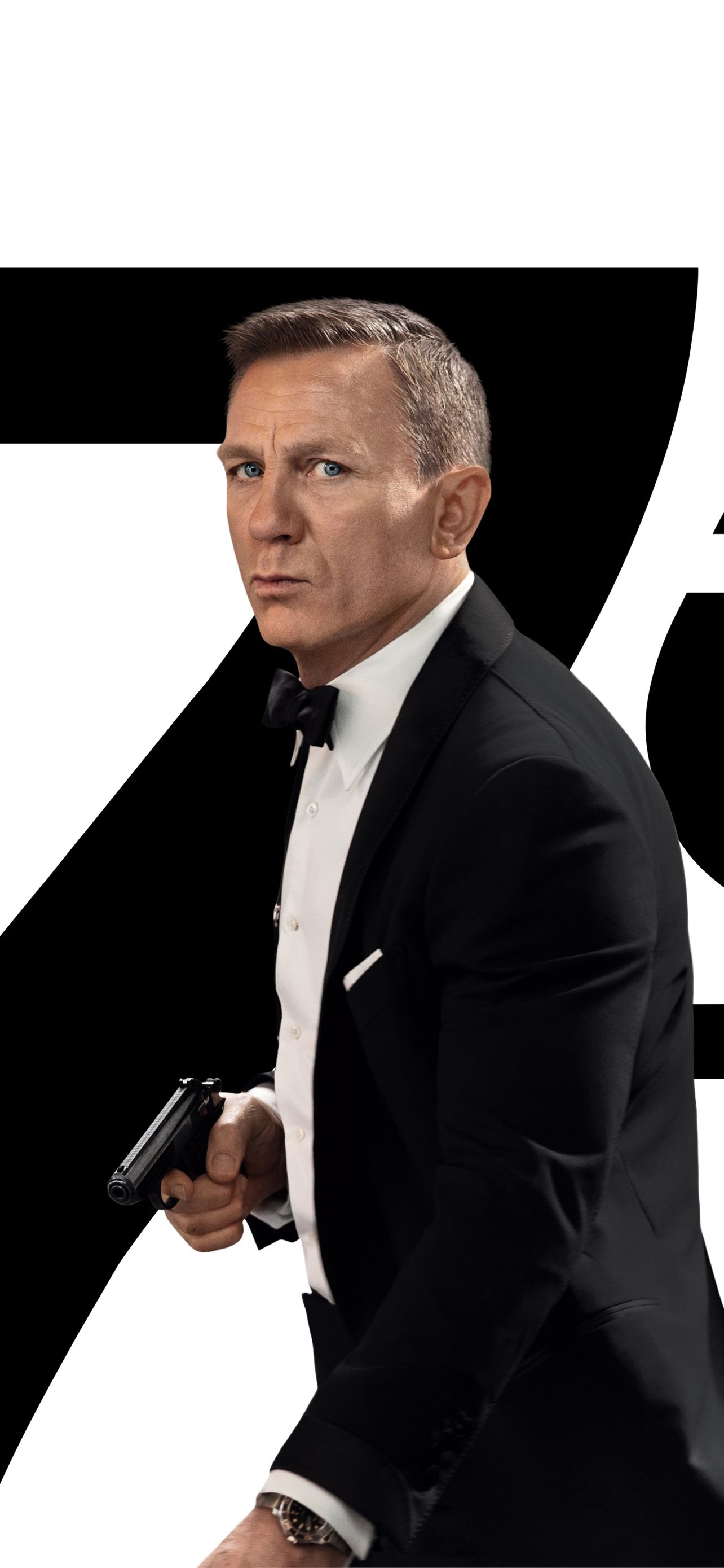 Daniel Craig as James Bond, No Time to Die, 1290x2780 HD Phone