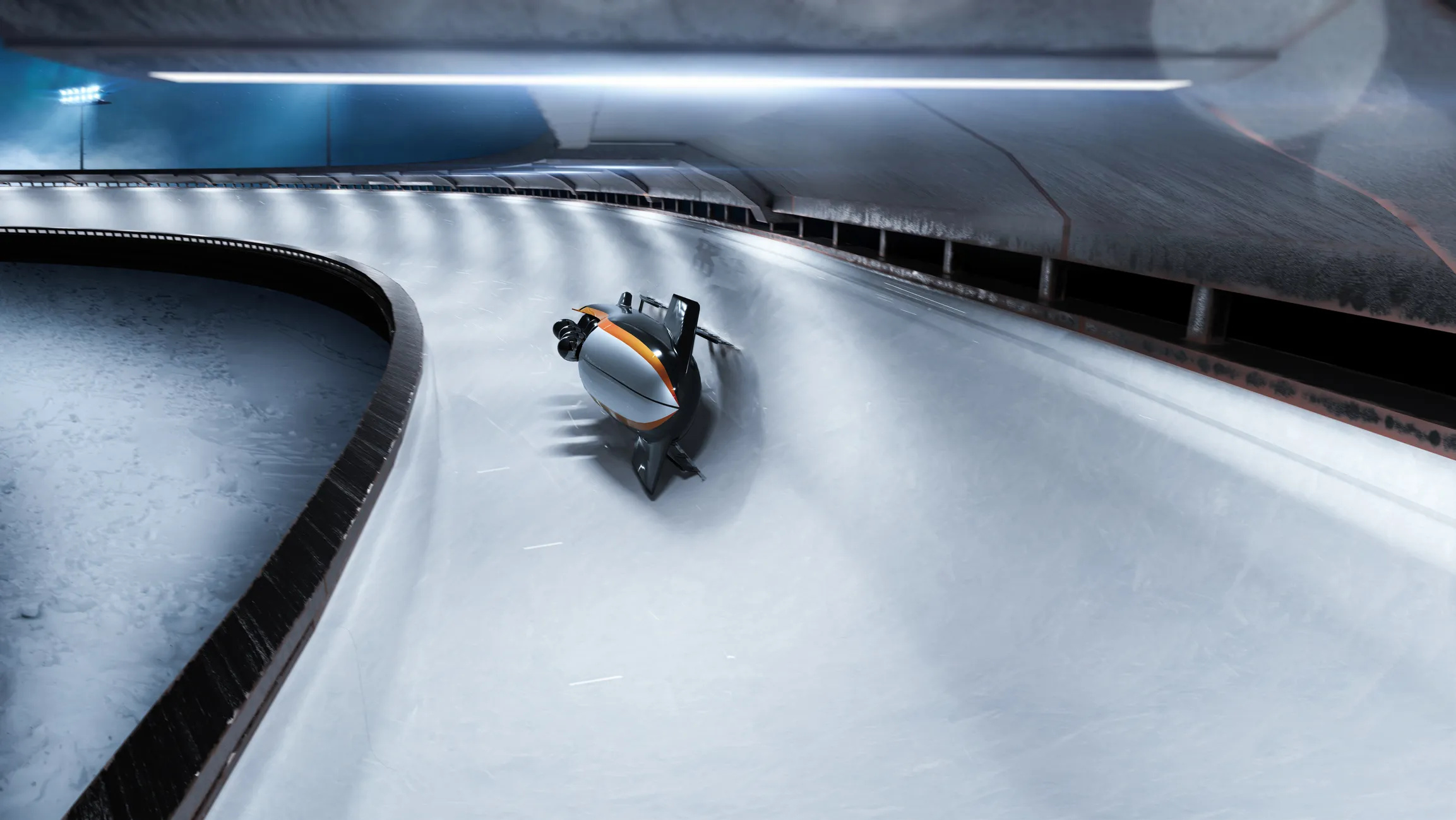 Bobsleigh: Kaillie Humphries during the mono bob race, A Canadian-American bobsledder. 2310x1300 HD Wallpaper.