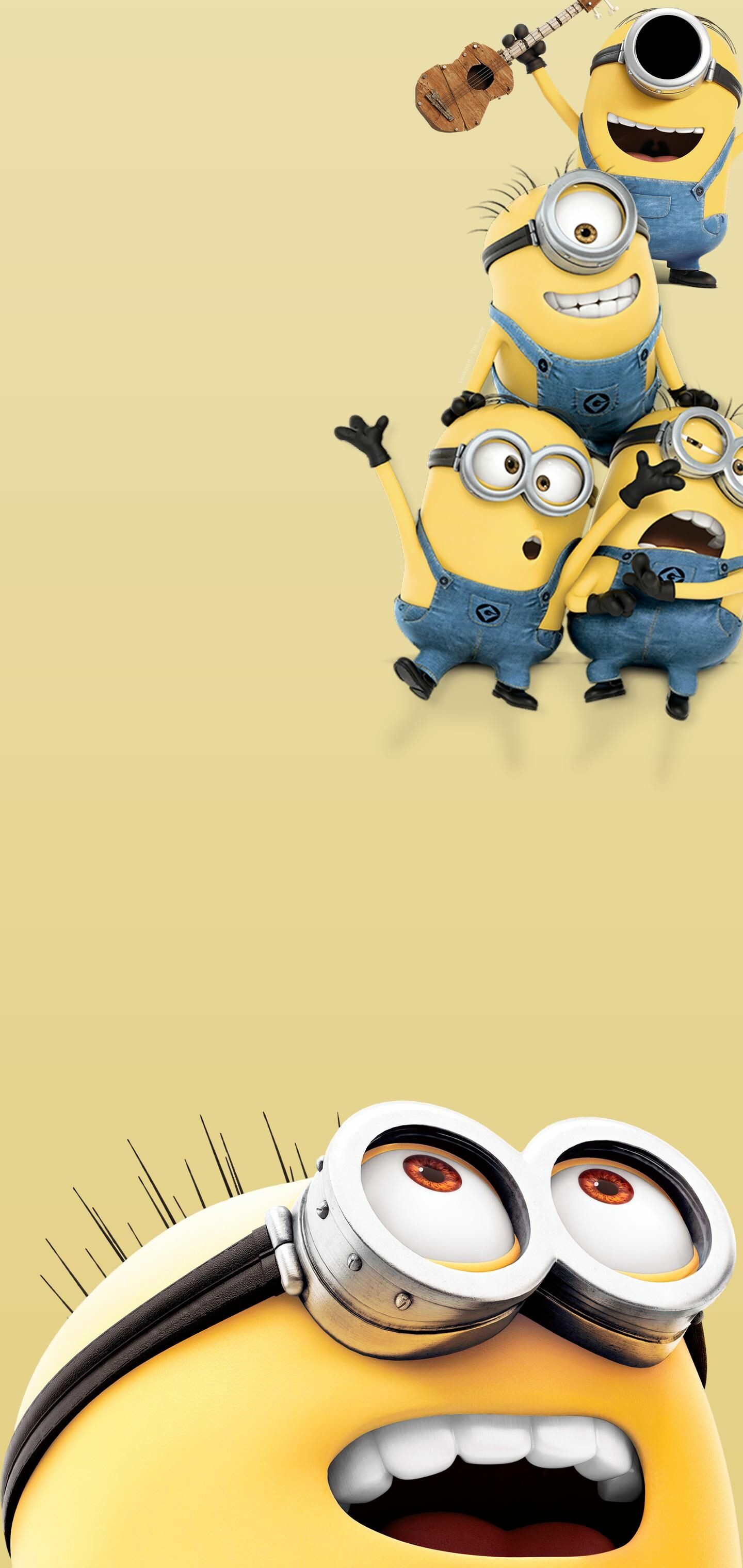 Despicable Me: Minions, speak in an incomprehensible language, called Minionese. 1440x3040 HD Wallpaper.