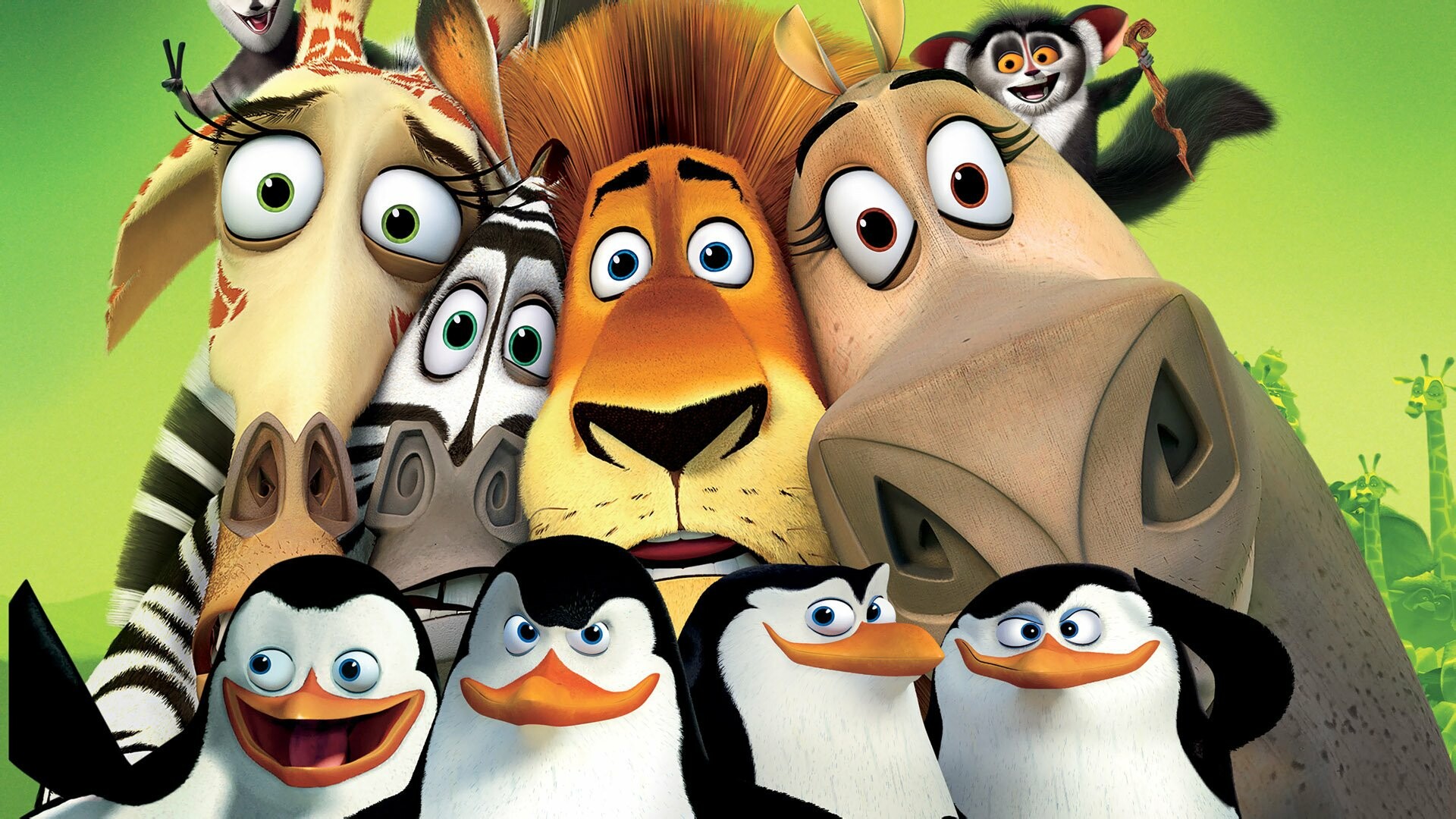 Madagascar (Movie): Comedy adventure film, Cartoon, Animals. 1920x1080 Full HD Background.