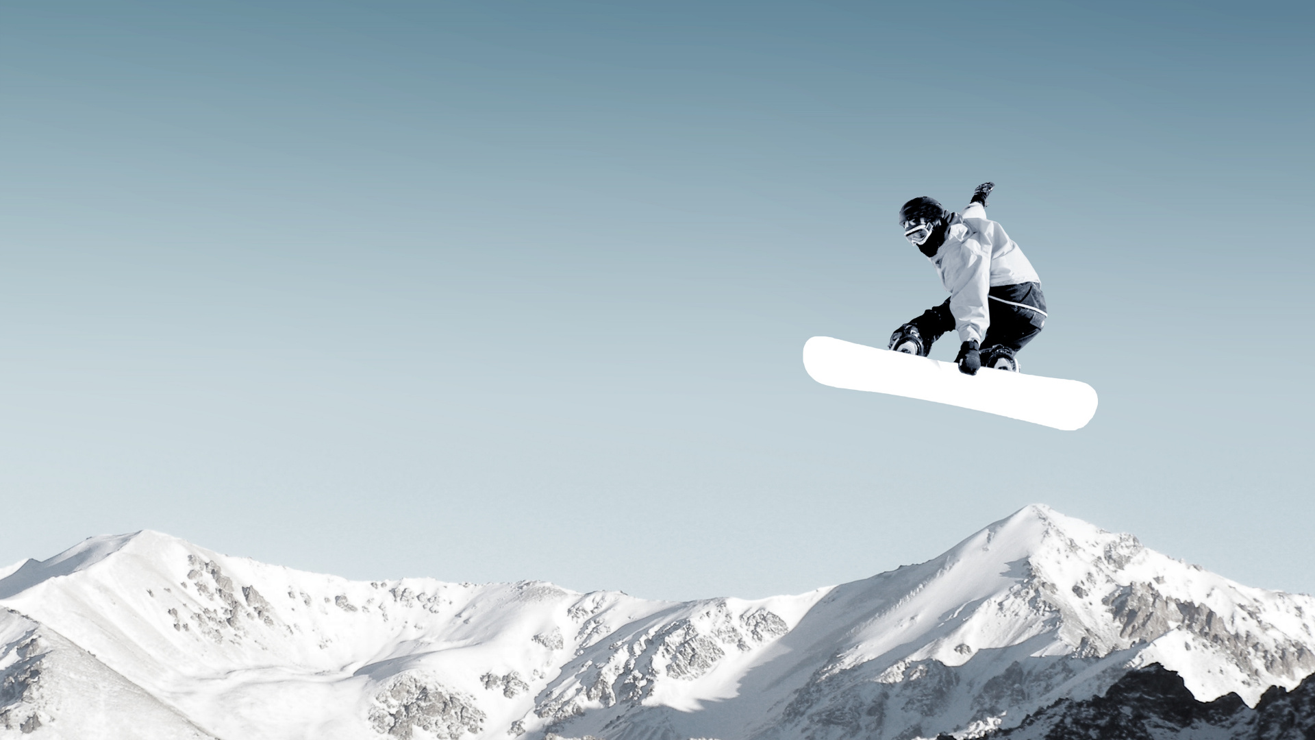 Snowboarding: Aerial tricks by a professional snowboarder, Outdoor recreation and extreme sport. 1920x1080 Full HD Wallpaper.