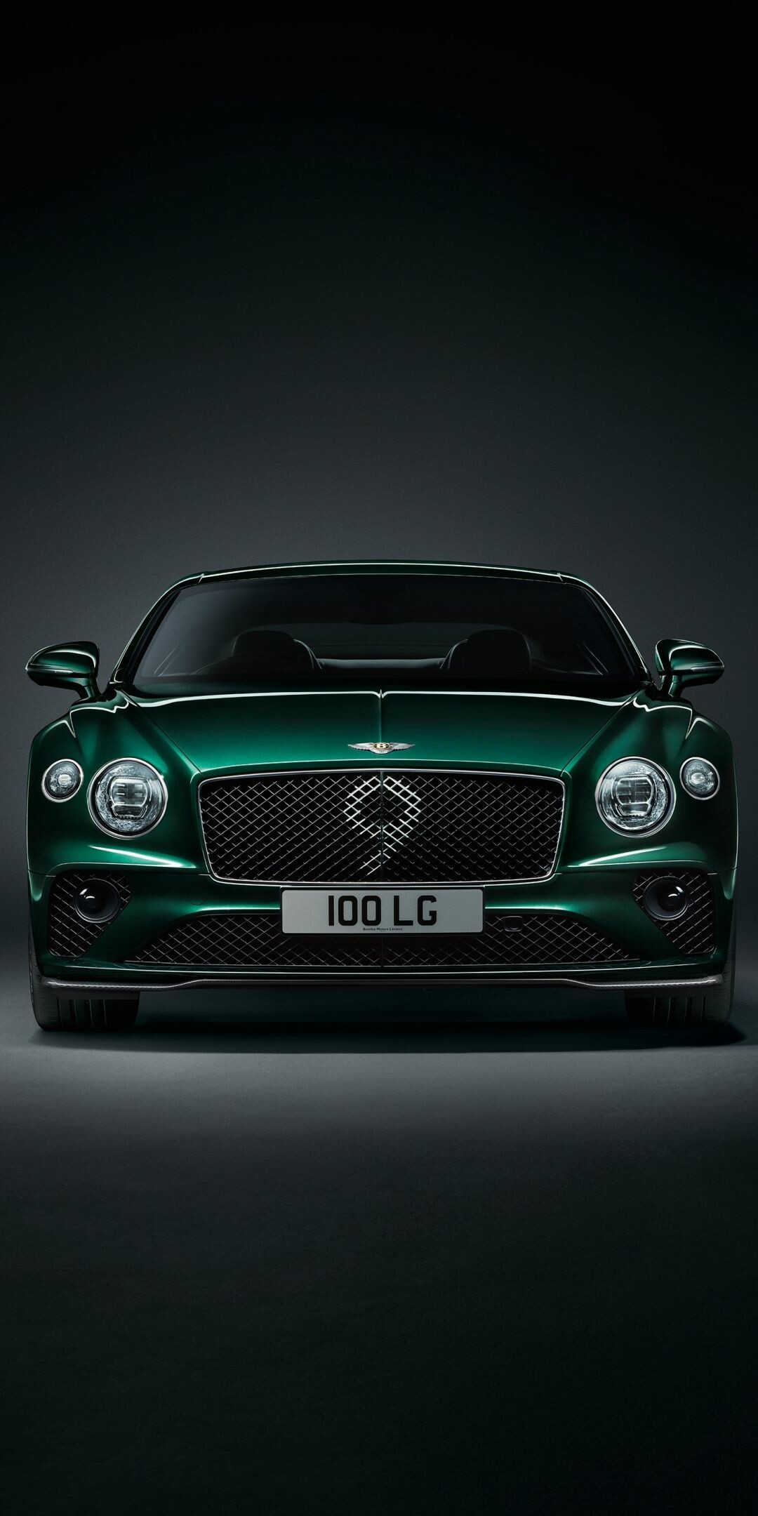 Bentley Continental GT Number 9 Edition, Green front wallpaper, Classic elegance, Iconic design, 1080x2160 HD Phone