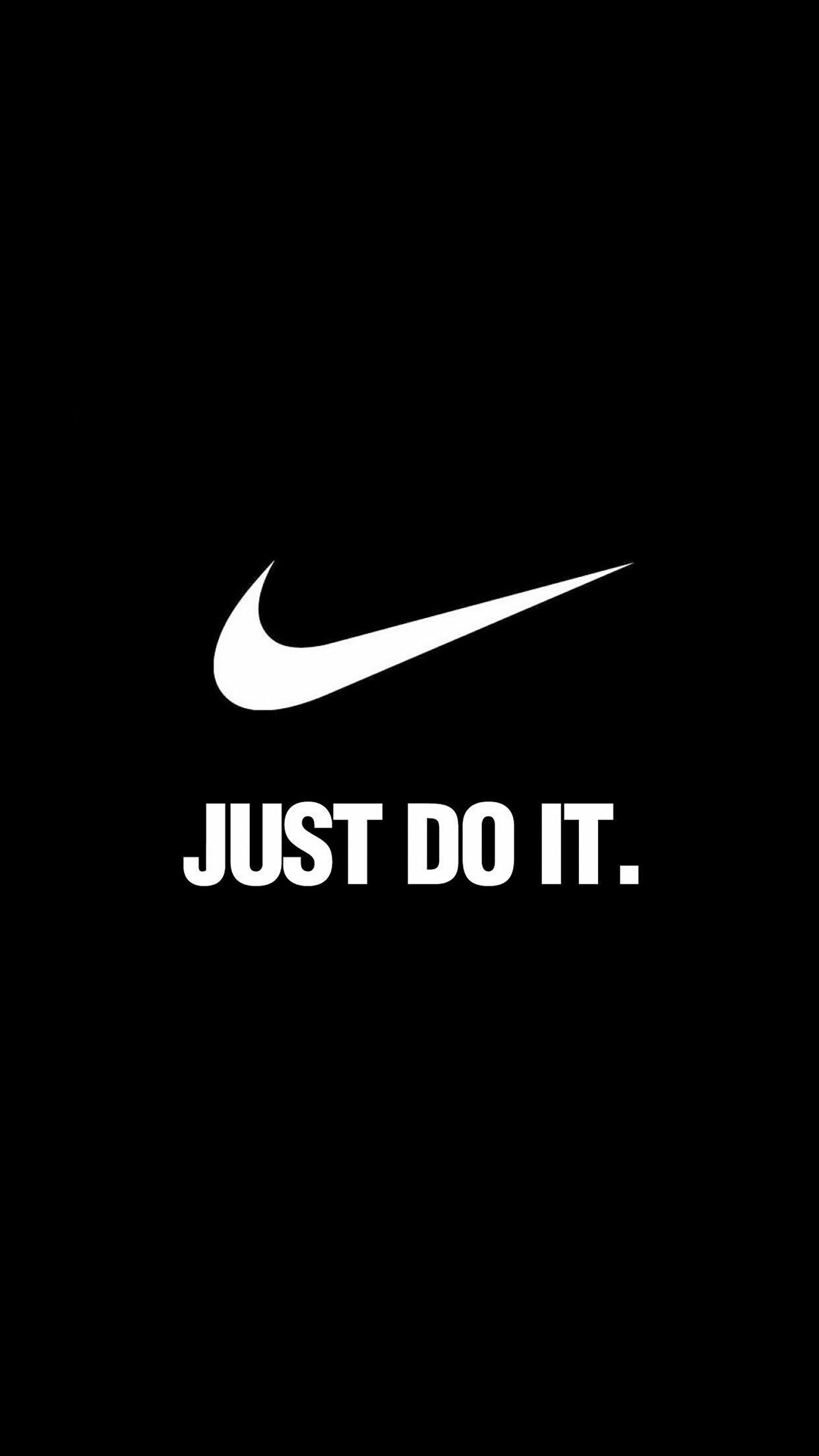 Nike: The Swoosh, appeared alongside the trademark "Just Do It" since 1988. 1250x2210 HD Background.