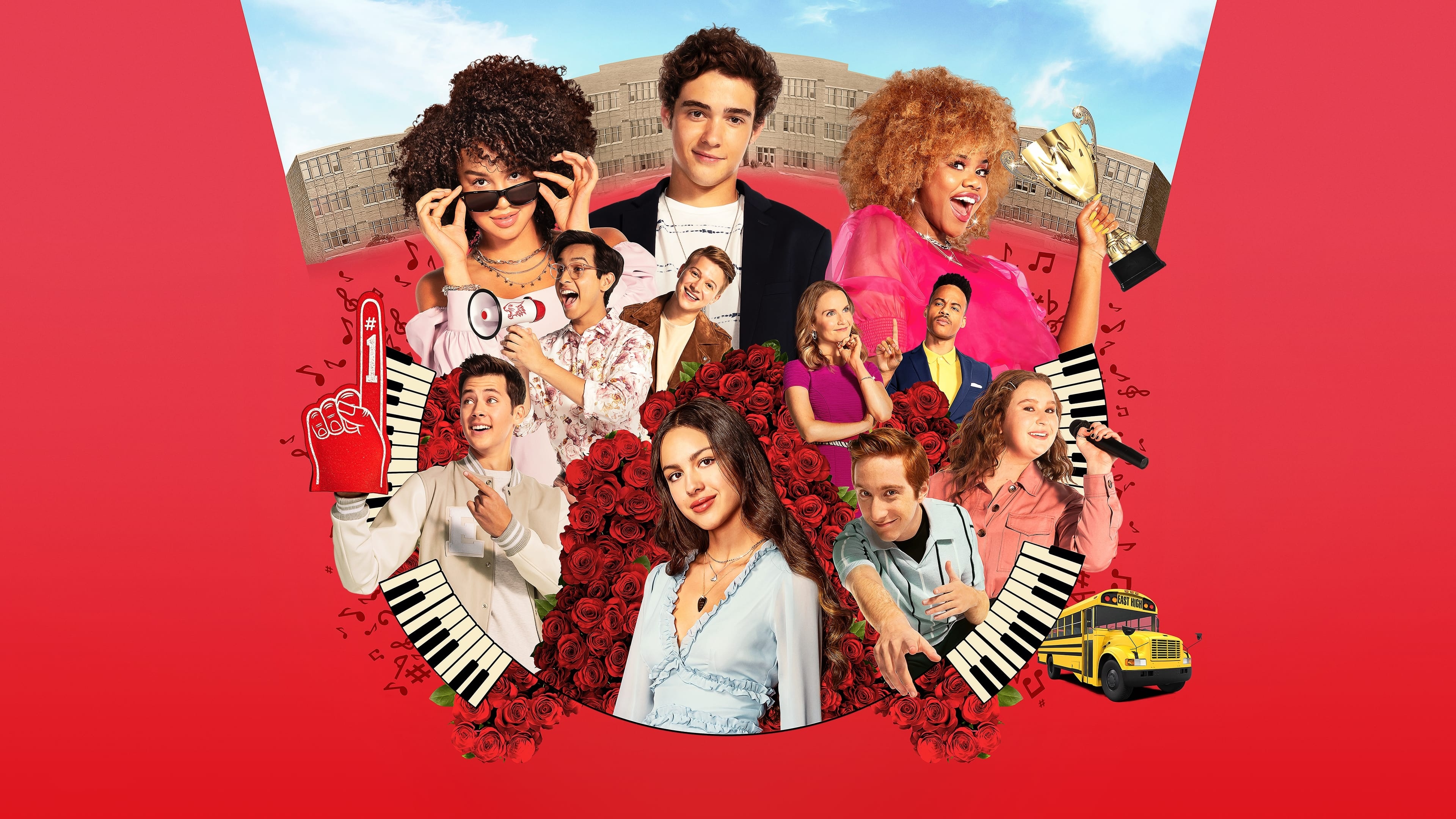 Musical: High School Musical: The Series, TV Series 2019, Olivia Rodrigo, Joshua Bassett. 3840x2160 4K Wallpaper.