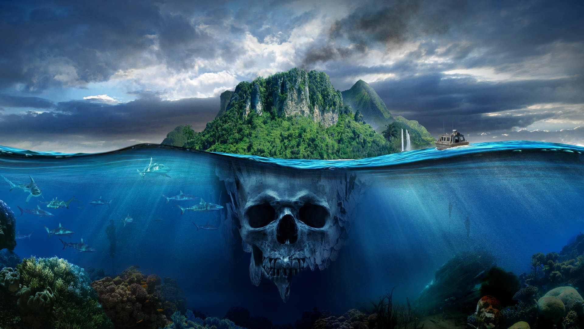 Far Cry 3: Rook Islands is an open world in which players can explore freely. 1920x1080 Full HD Wallpaper.