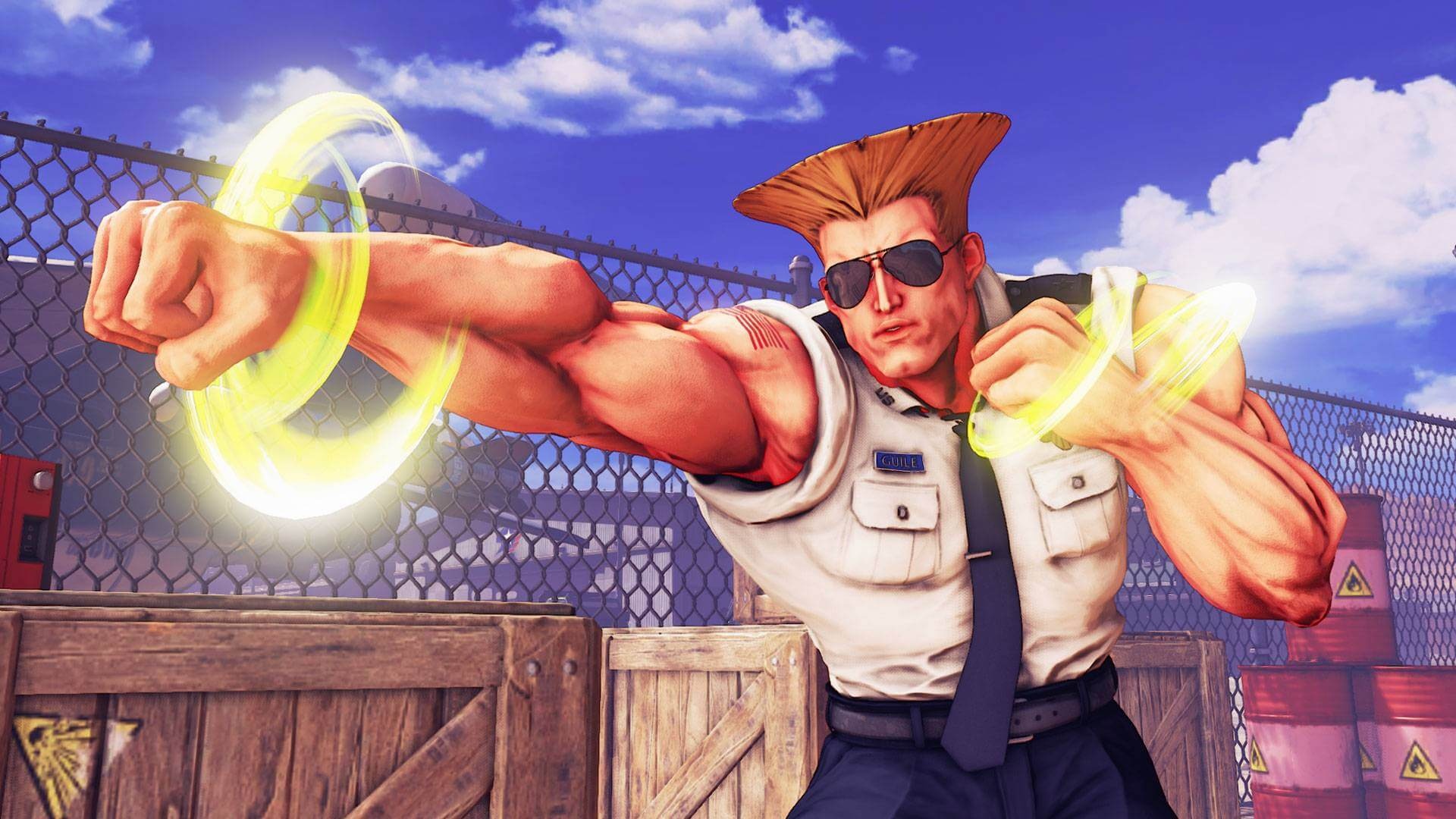 Guile in Street Fighter 5, How to play Guile, Move guide, Dashfight, 1920x1080 Full HD Desktop