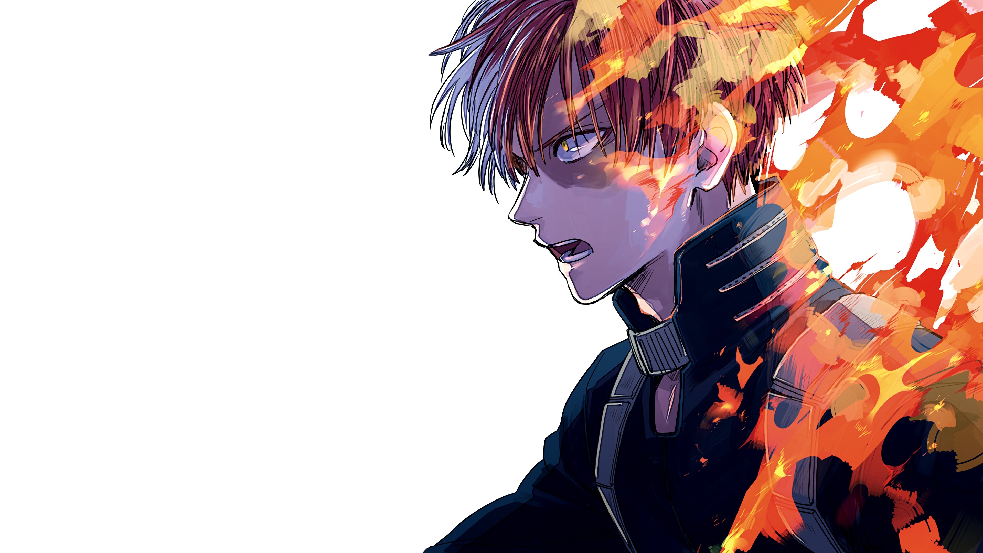 My Hero Academia: The youngest son of Endeavor, the former No. 2, and current No. 1, Pro Hero. 3840x2160 4K Background.