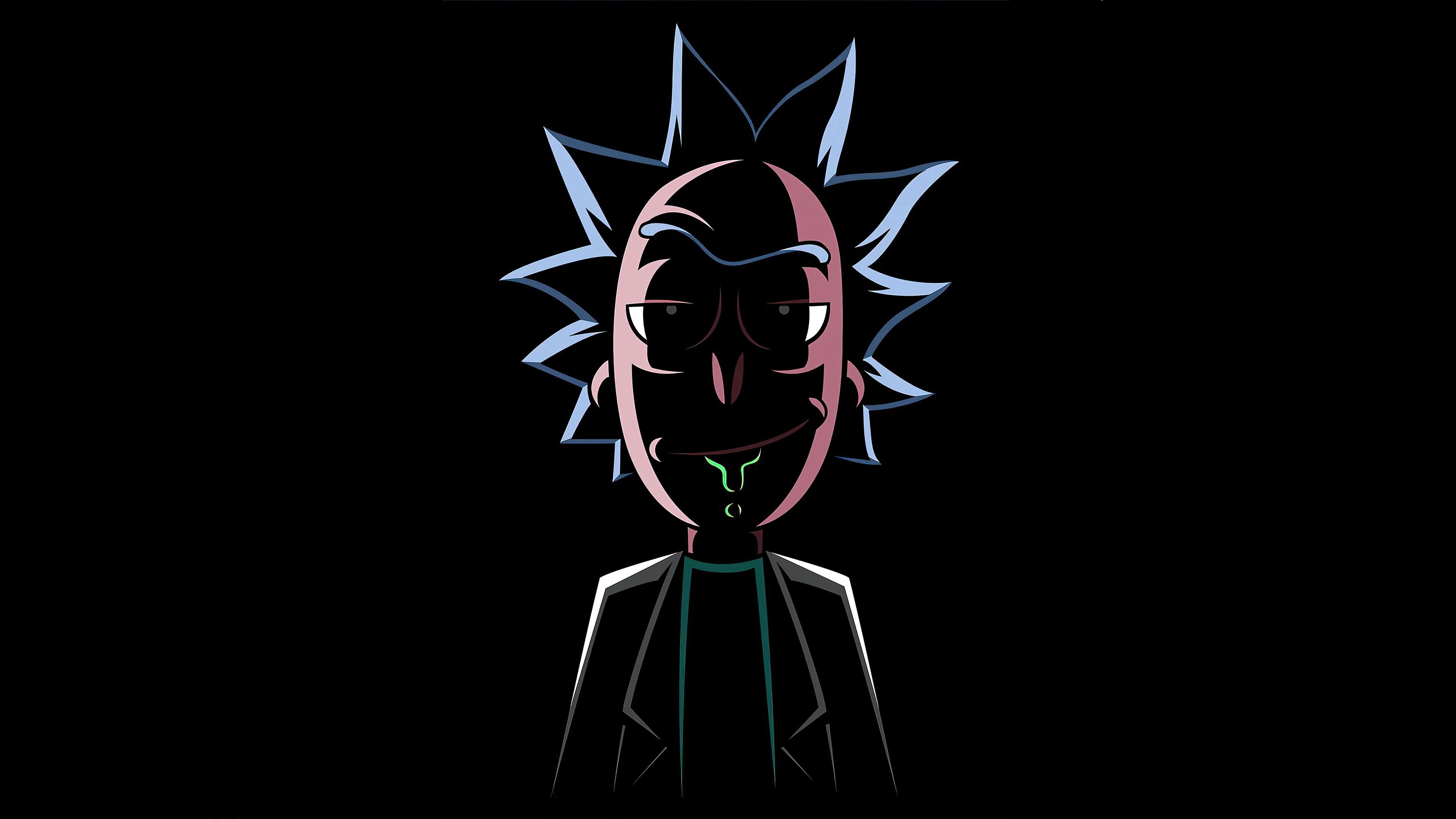 Rick and Morty: Sanchez, One of the two eponymous characters from the Adult Swim animated television series. 3840x2160 4K Wallpaper.