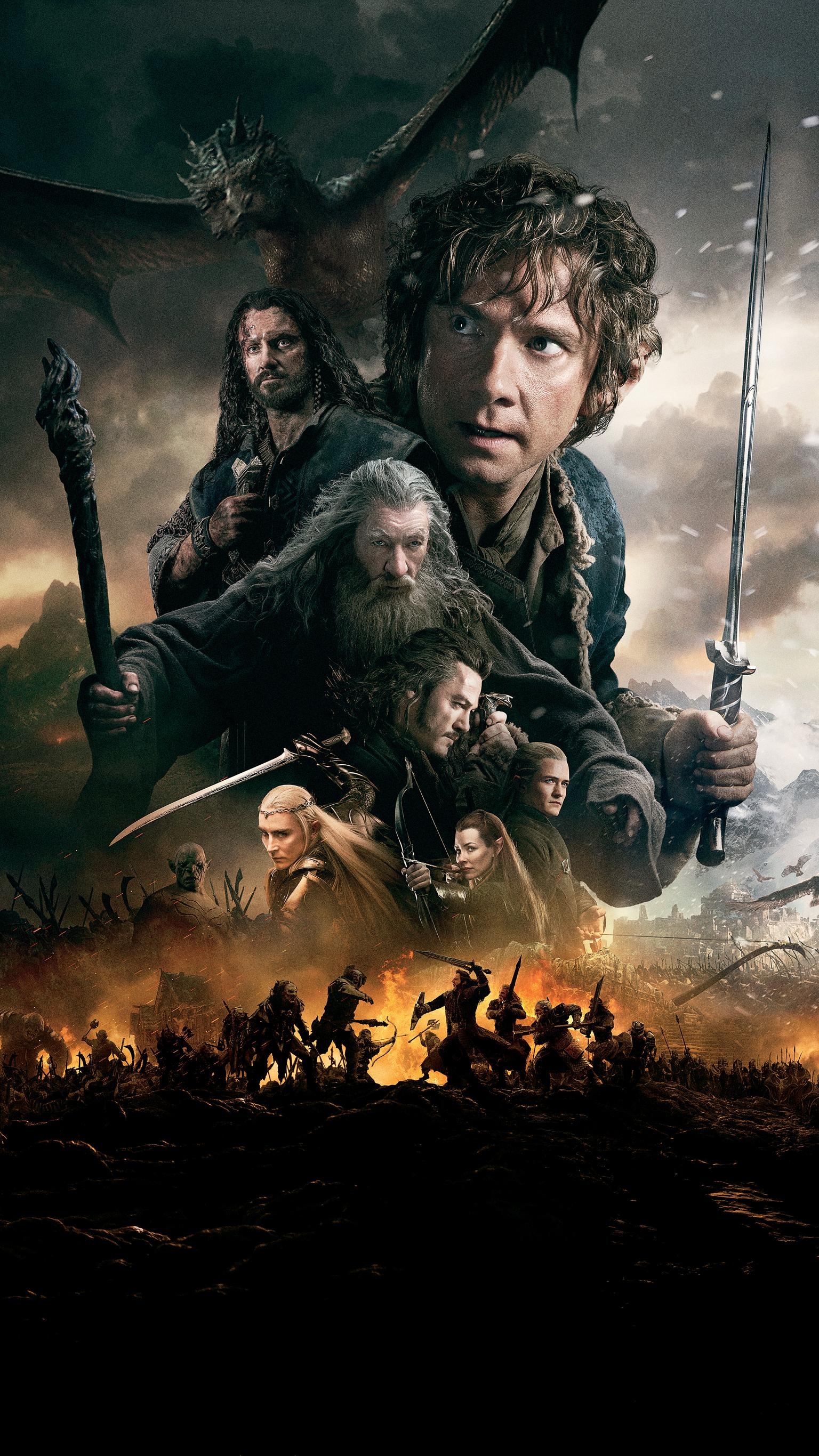Battle of the Five Armies, Hobbit movie, Phone wallpapers, Hobbit phone backgrounds, 1540x2740 HD Handy