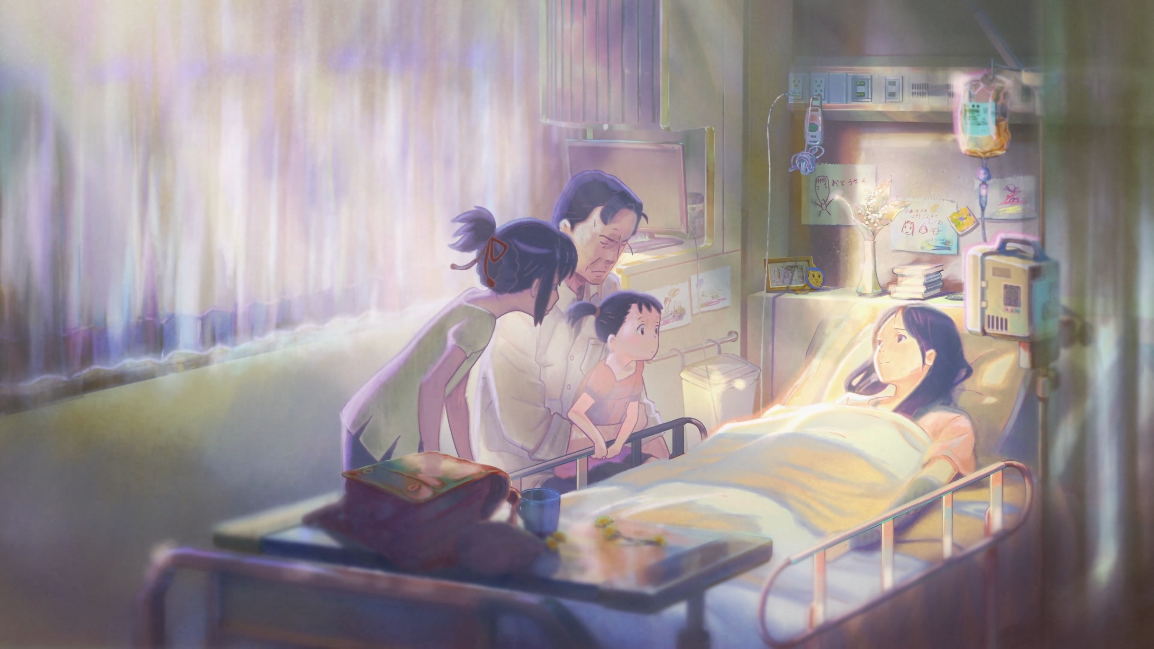 Makoto Shinkai, Kimi no Na wa, Anime masterpiece, Hospital scene, 3840x2160 4K Desktop