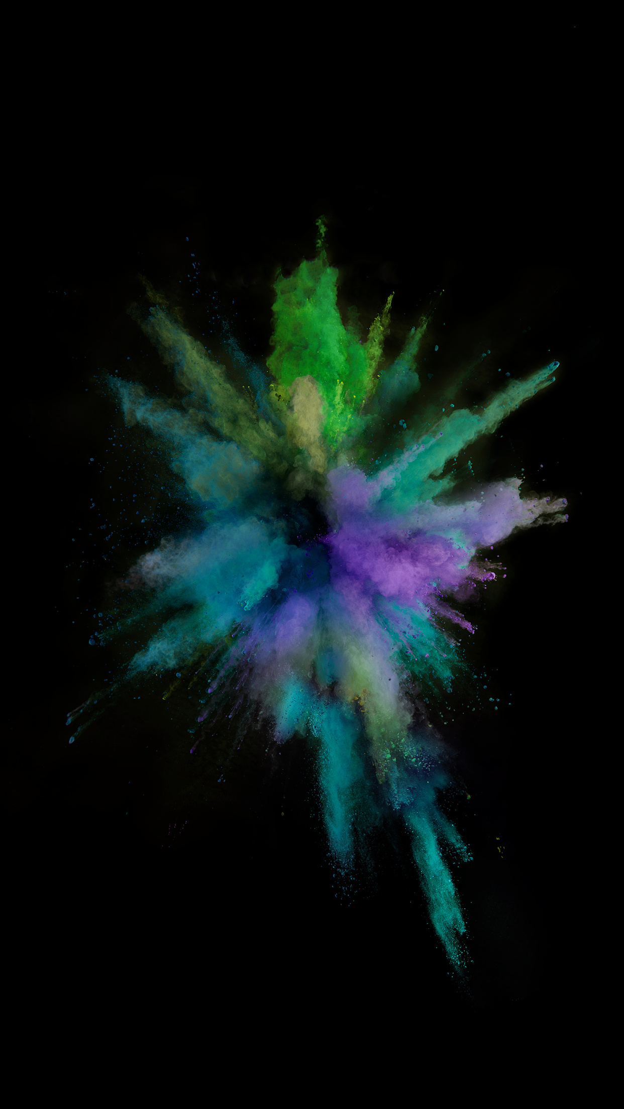 Powder, Color explosion, iPhone wallpapers, Burst of vibrancy, 1250x2210 HD Phone