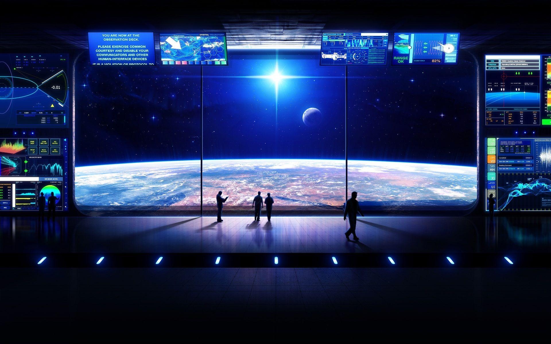 Interior of a spaceship, Futuristic environment, Otherworldly atmosphere, Space adventure, 1920x1200 HD Desktop