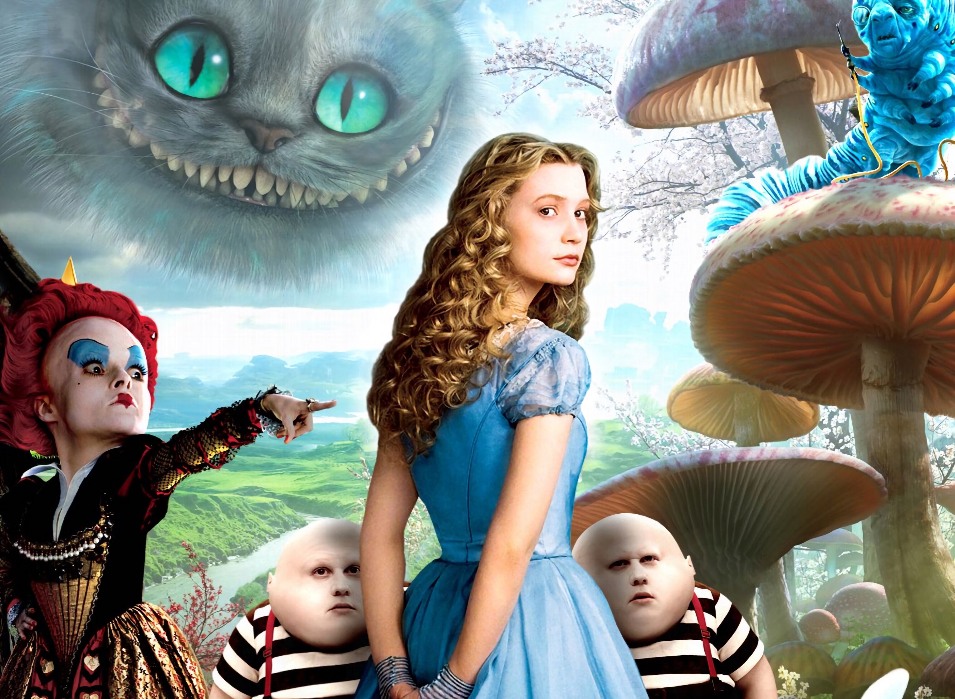 Alice in Wonderland, Fantastical journey, Whimsical characters, Magical world, 3060x2240 HD Desktop