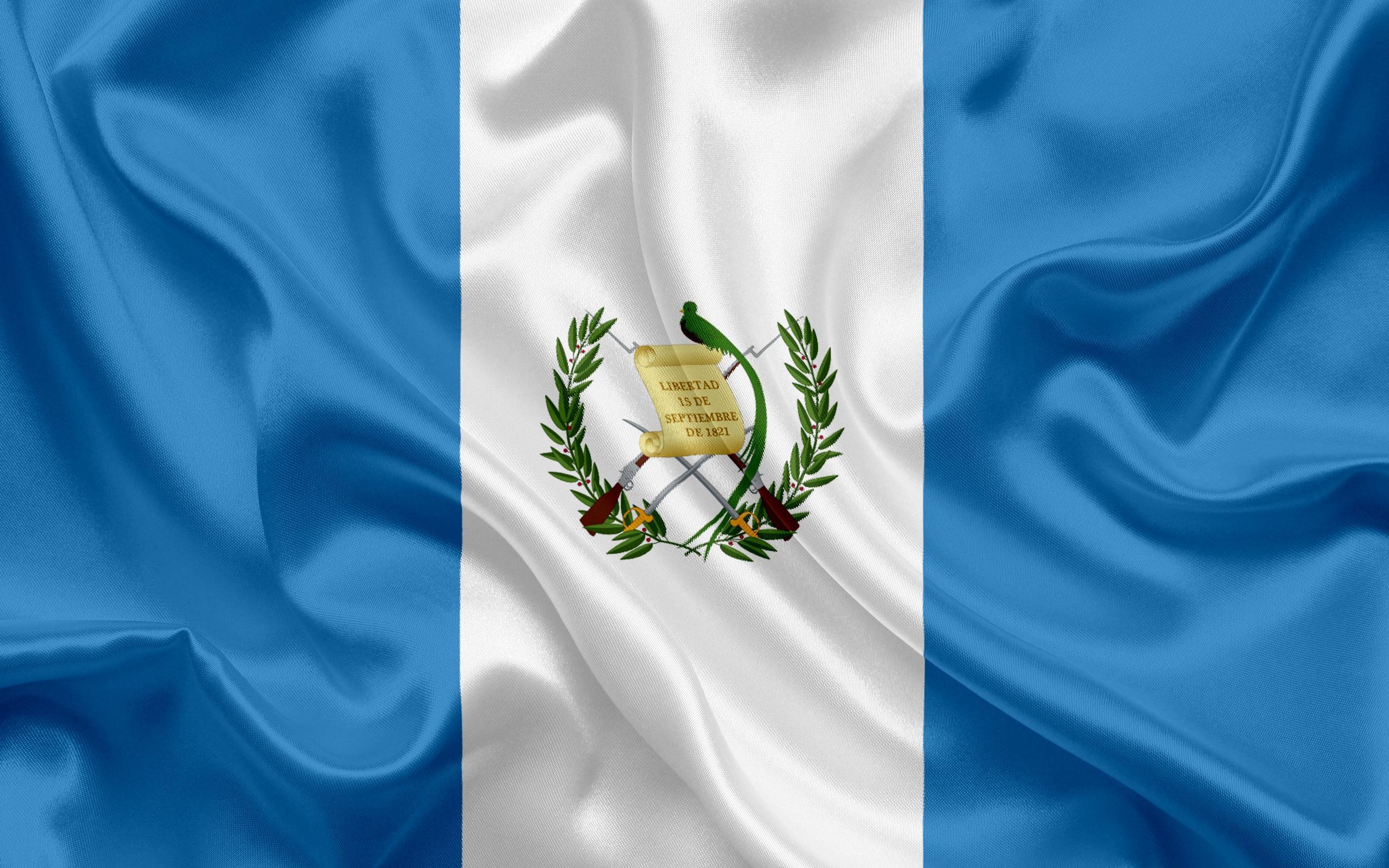 Bandera Guatemala, Centroamerica wallpaper, National pride, Patriotic symbol, 2560x1600 HD Desktop