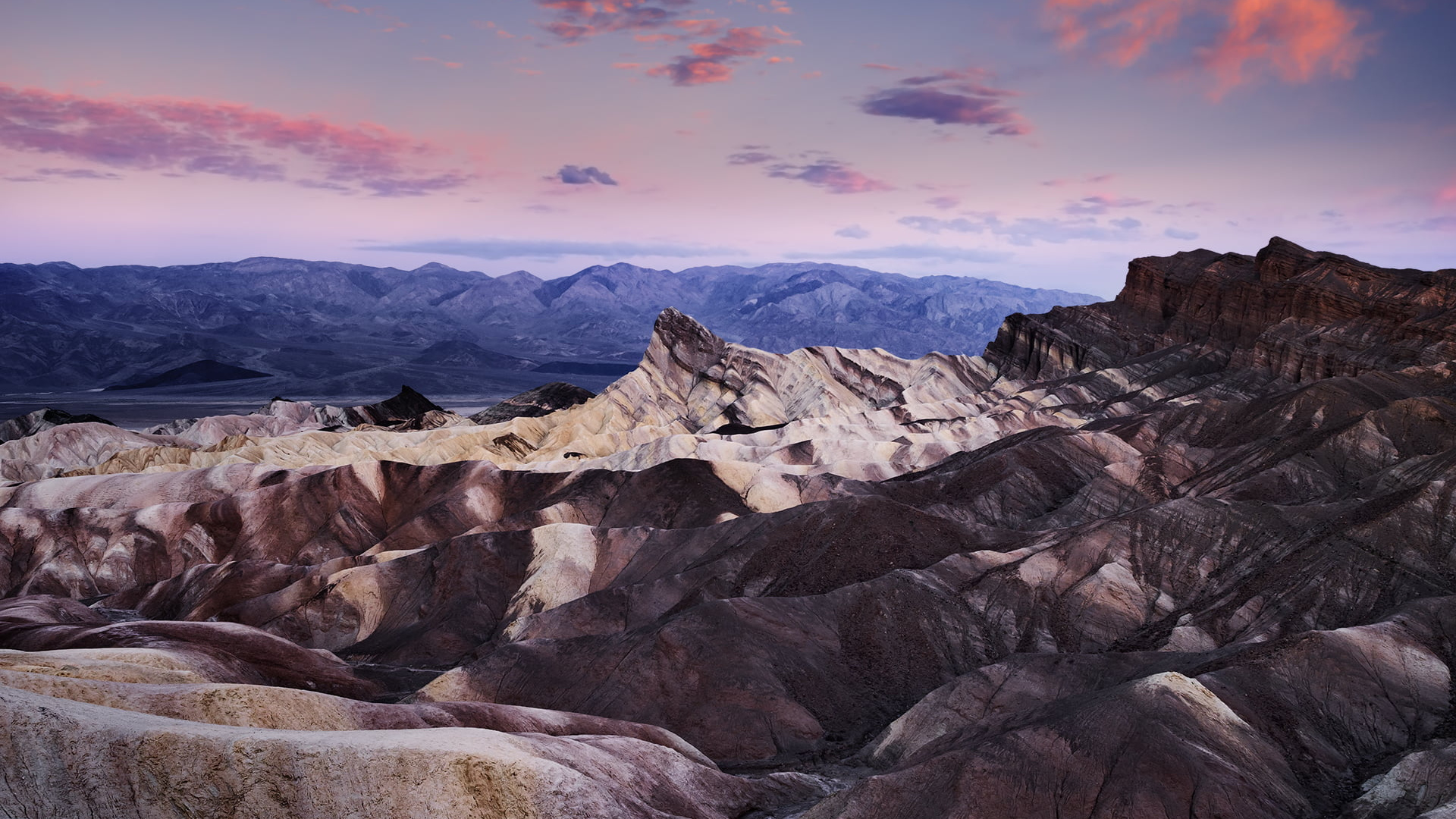 Cumulus Clouds, Brown Mountain, Death Valley National Park, 1920x1080 Full HD Desktop