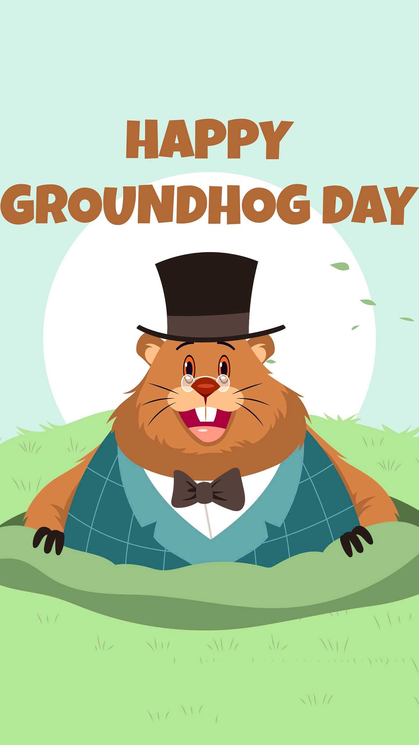 Groundhog, Cute animal, Groundhog Day, Nature's weather indicator, 1440x2560 HD Phone