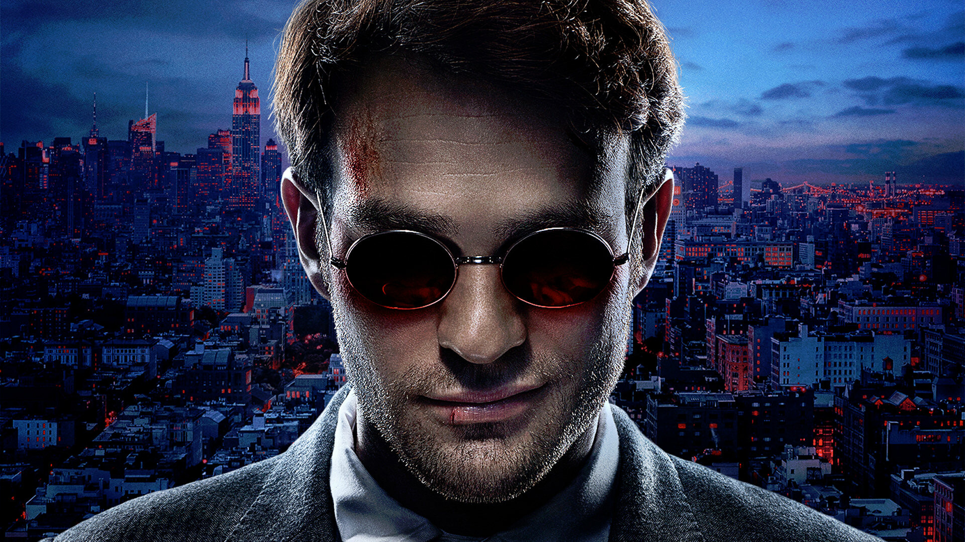 Daredevil (TV Series): The first Marvel produced TV show to be considered as canon in the Marvel Cinematic Universe. 1920x1080 Full HD Background.