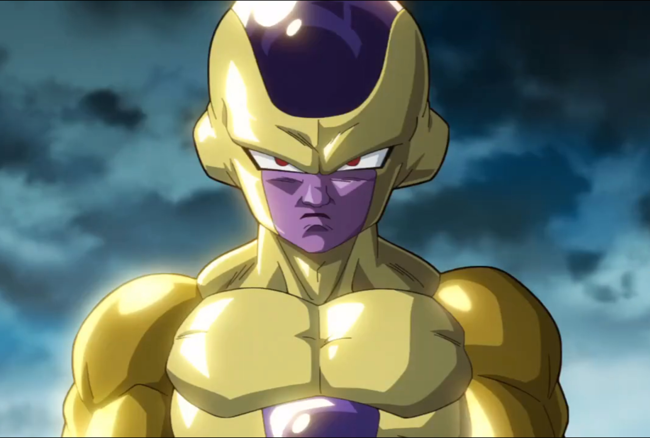 Golden Frieza: Fighting type, Unstoppable attack, Pokemon in a battle, Series 6, Anime film series, Cartoon. 2140x1440 HD Background.